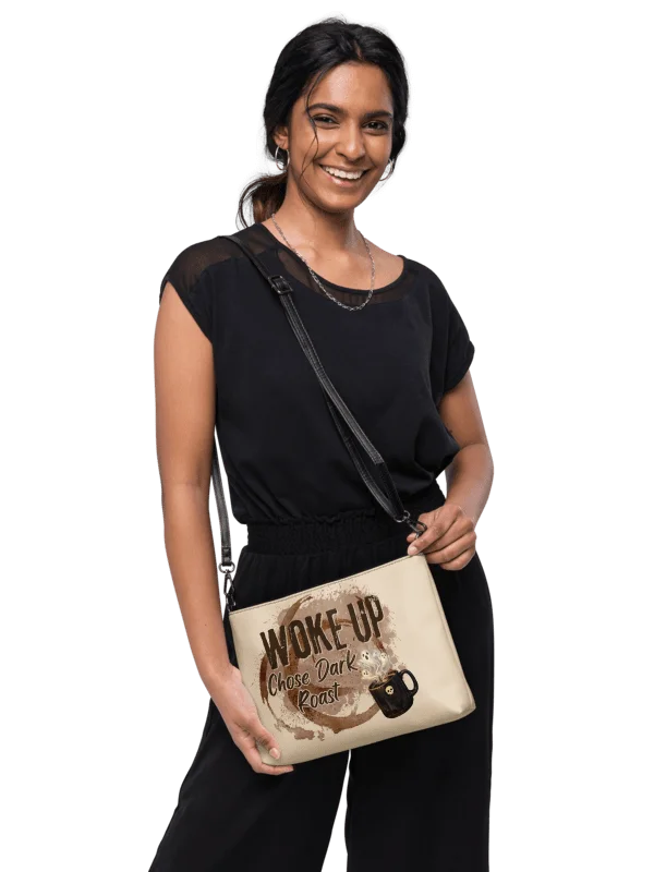Woke Up. Chose Dark Roast. Witchy Coffee Crossbody Bag product image (2)