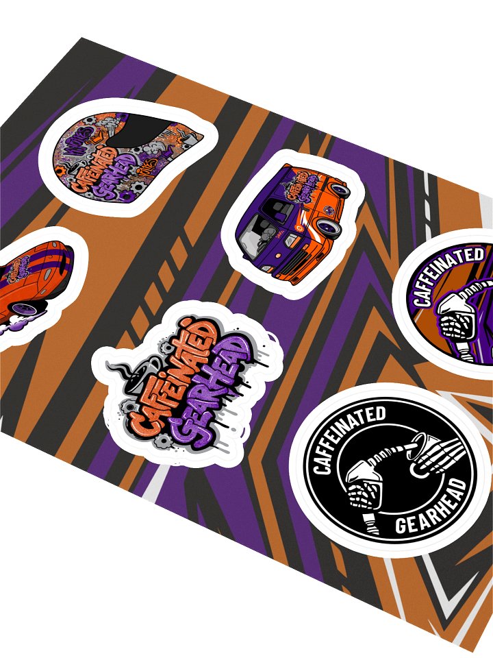 Caffeinated Gearhead Sticker Pack product image (2)