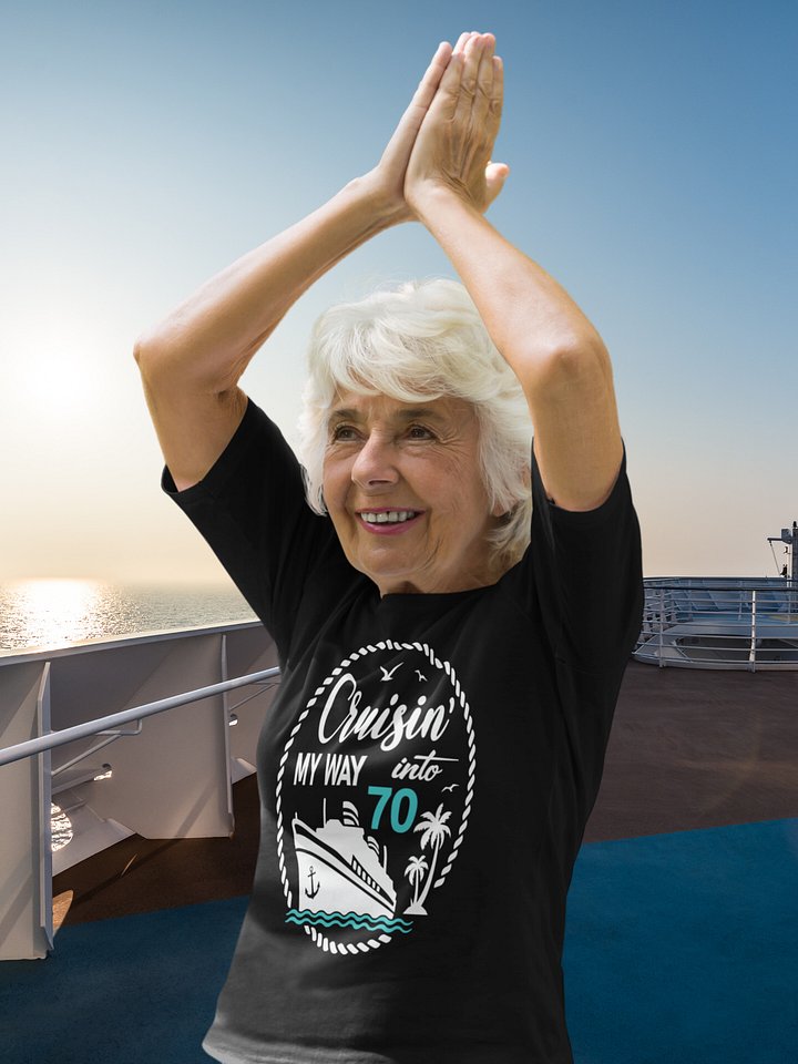 Cruisin' My Way Into 70 Unisex Softstyle T-Shirt Dark Colours product image (1)