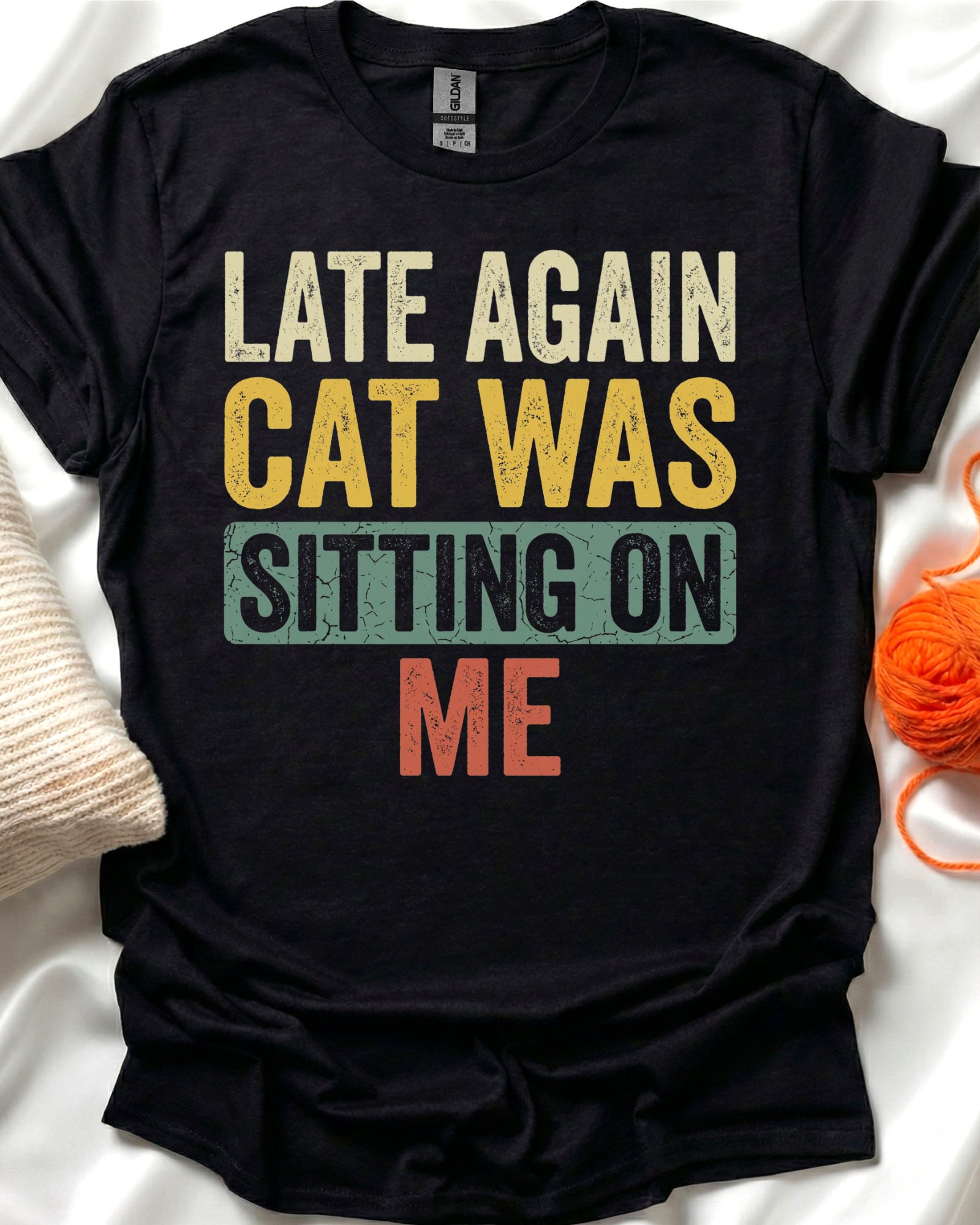 Late Again Cat T-Shirt product image (2)