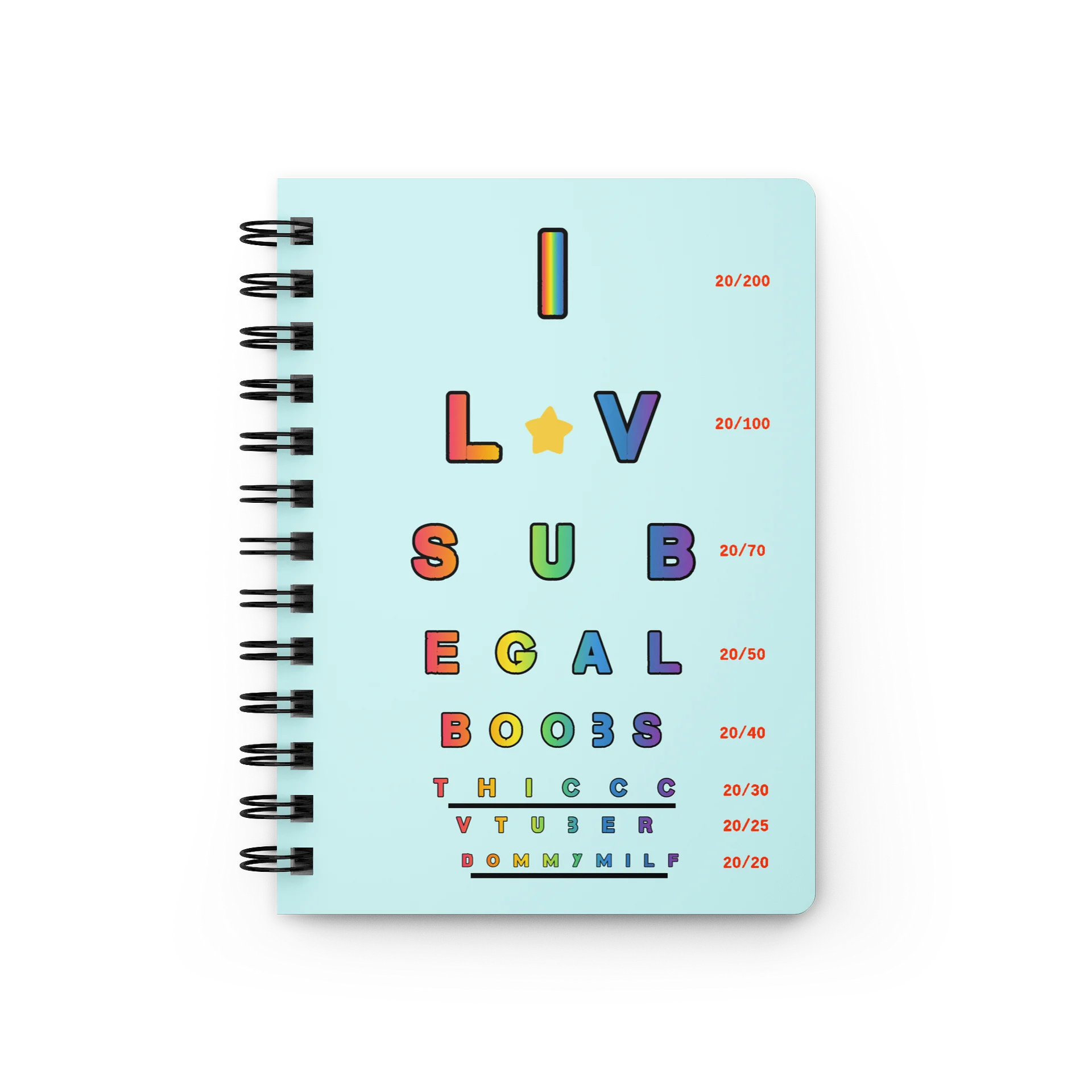 Cutey Snellen Notebook product image (1)