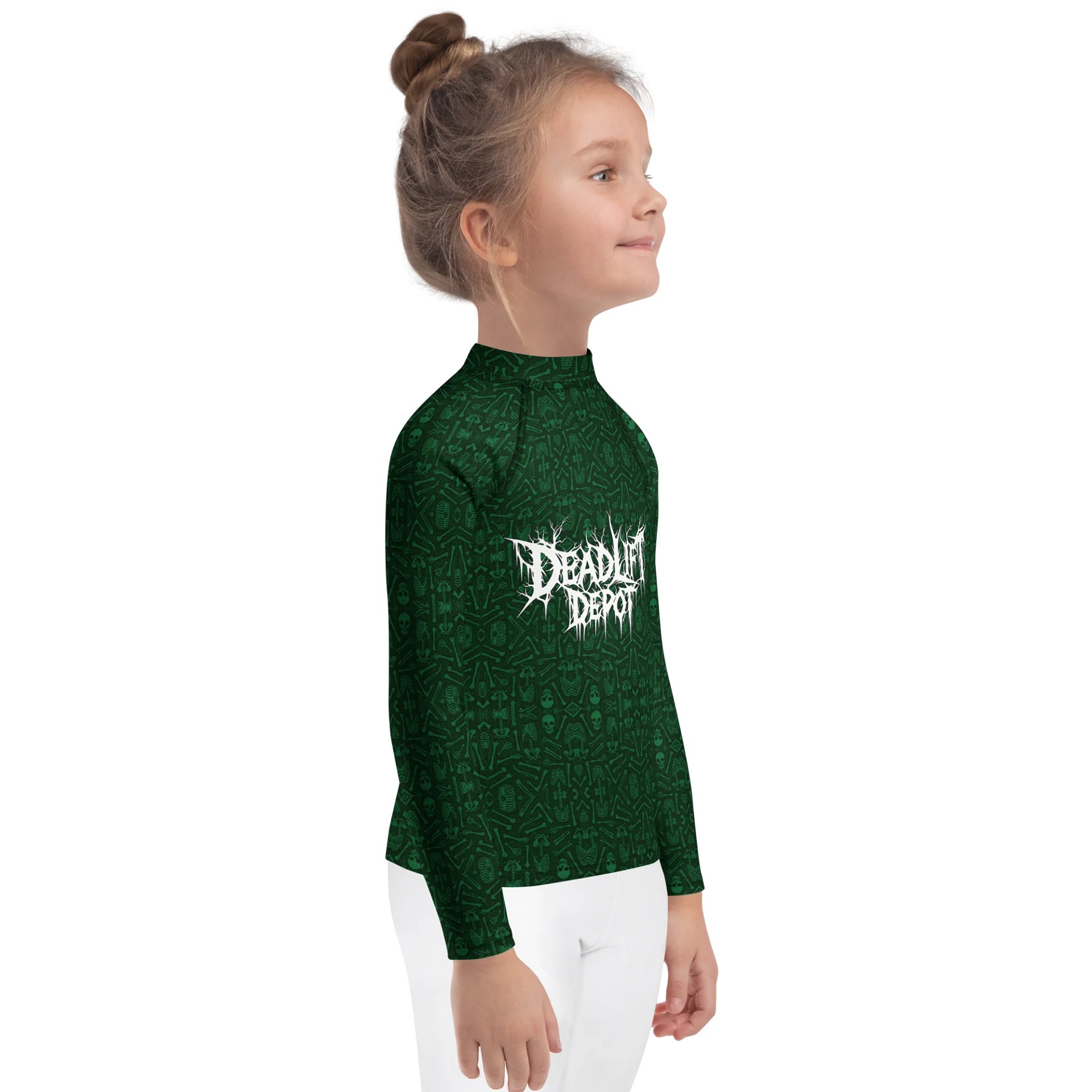 Kids Code Skeleton Deadlift Depot Compression Shirt product image (4)