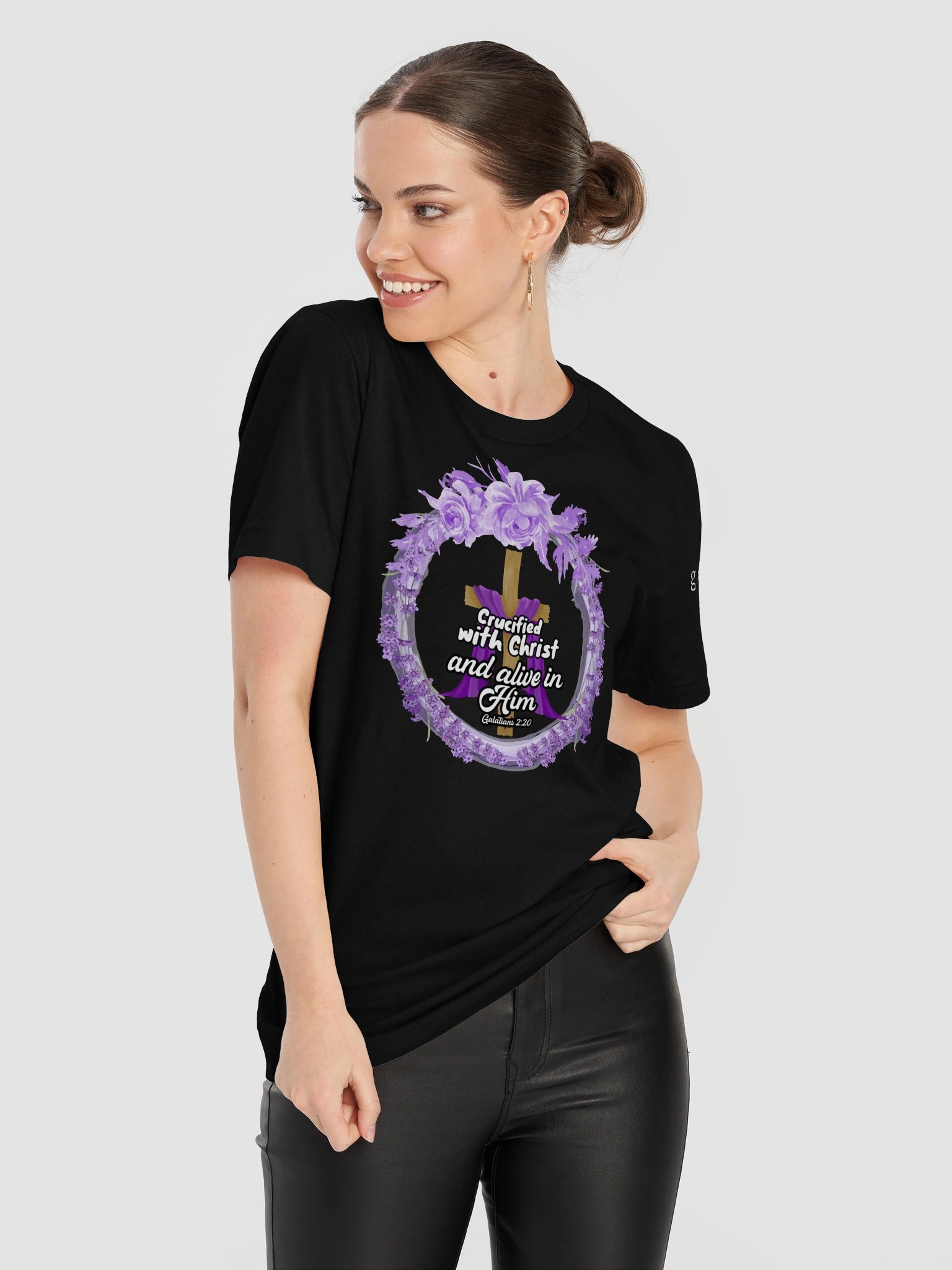 Alive in Him Galatians 2:20 Tee product image (51)