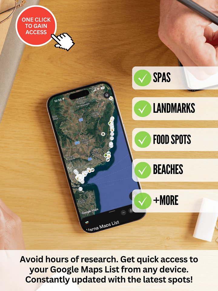 Varna: 70+ Best Locations (Instant Google Maps Digital List) product image (2)