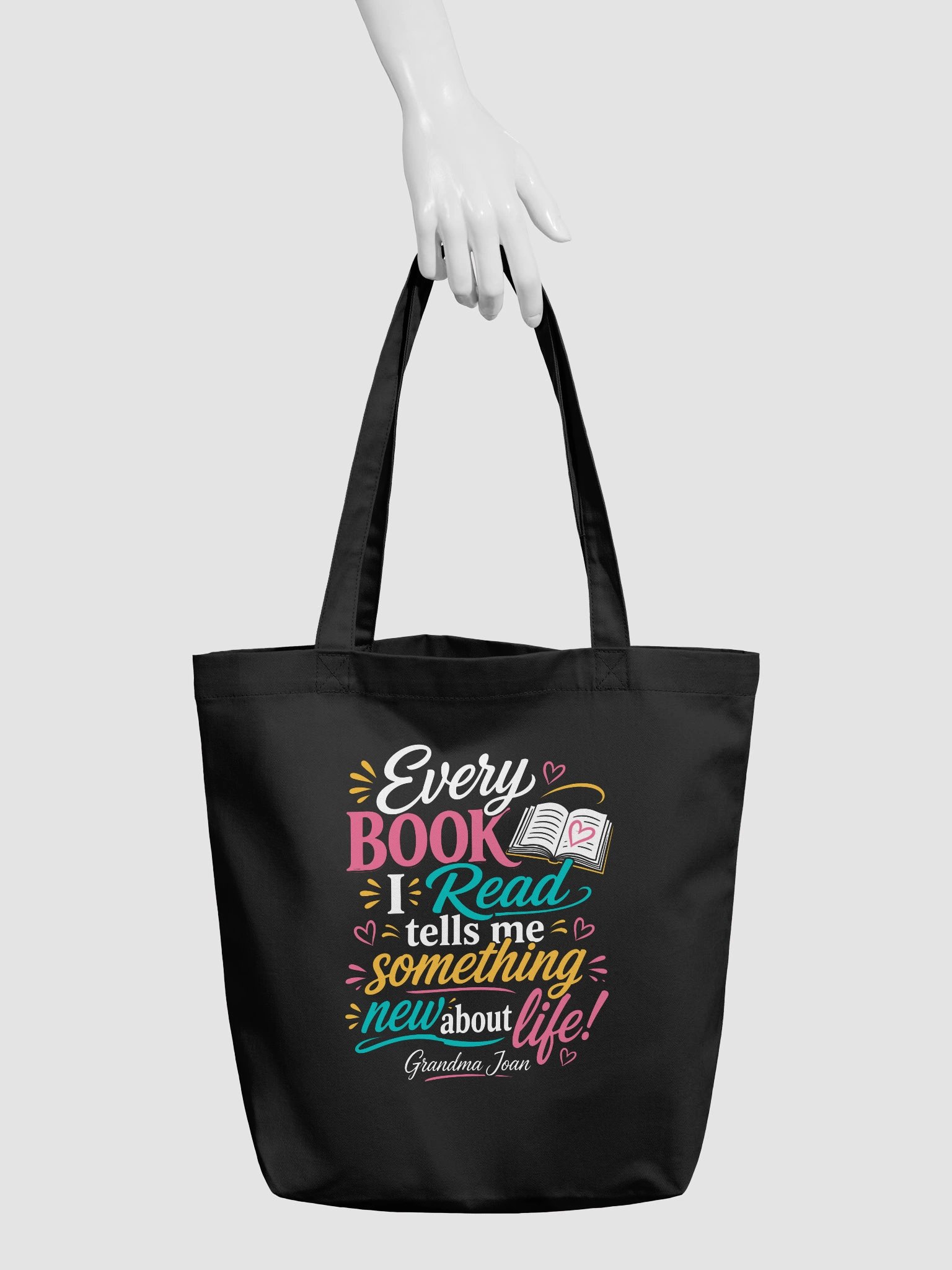 Every Book I Read tells me Something New about life! - tote bag product image (3)