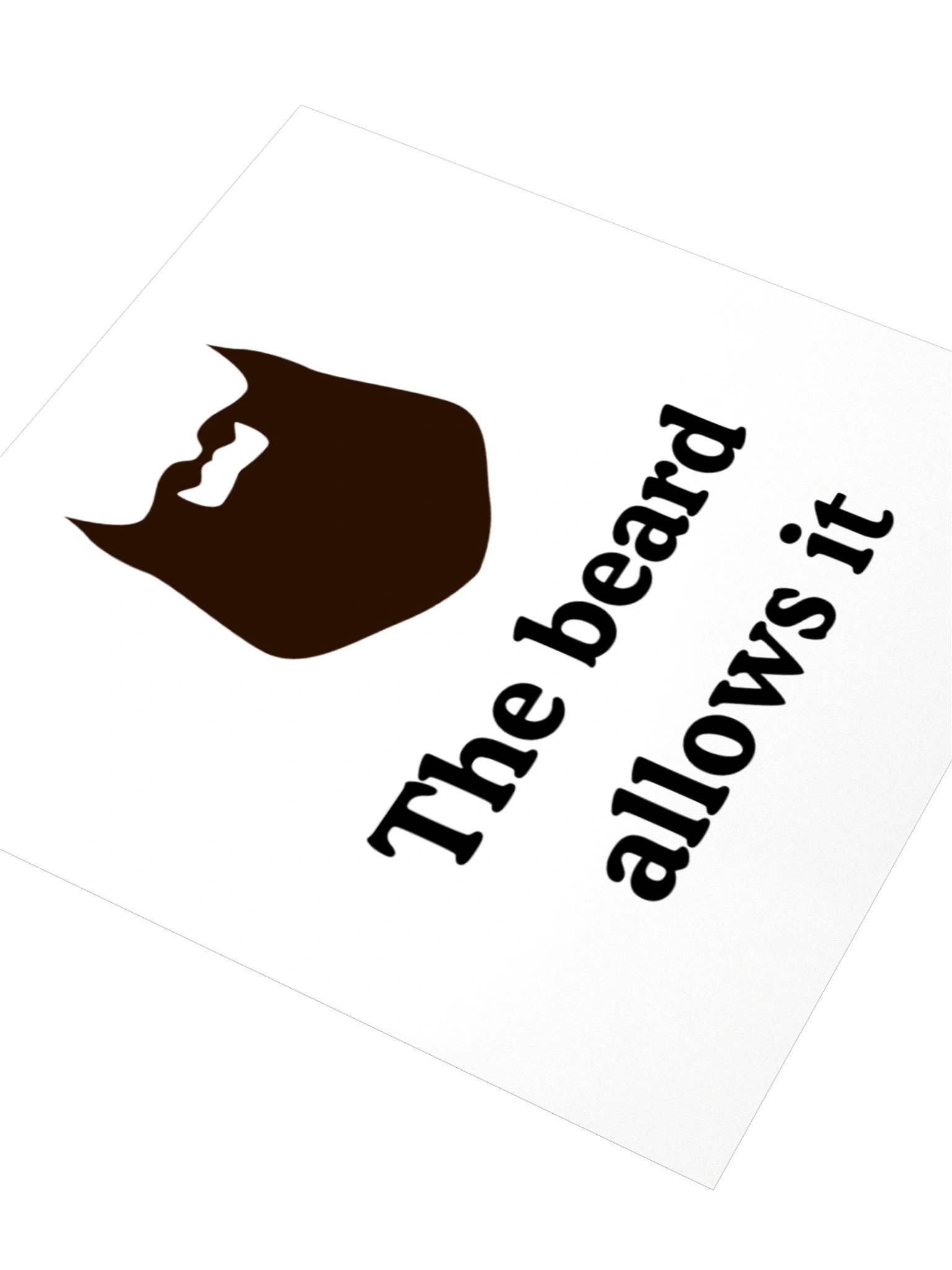 The beard allows it sticker product image (6)