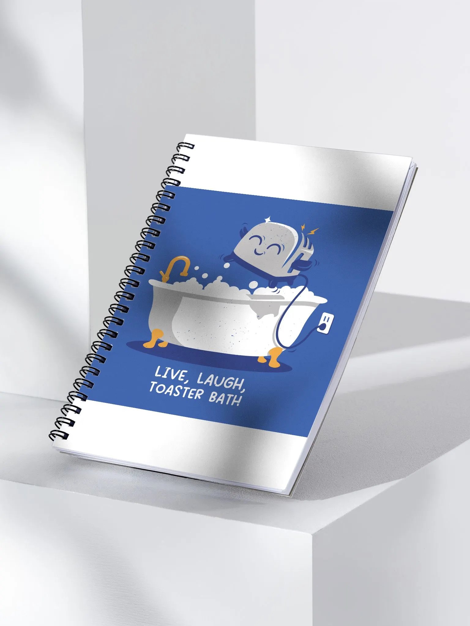Live, Laugh, Toaster Bath Spiral Notebook product image (3)