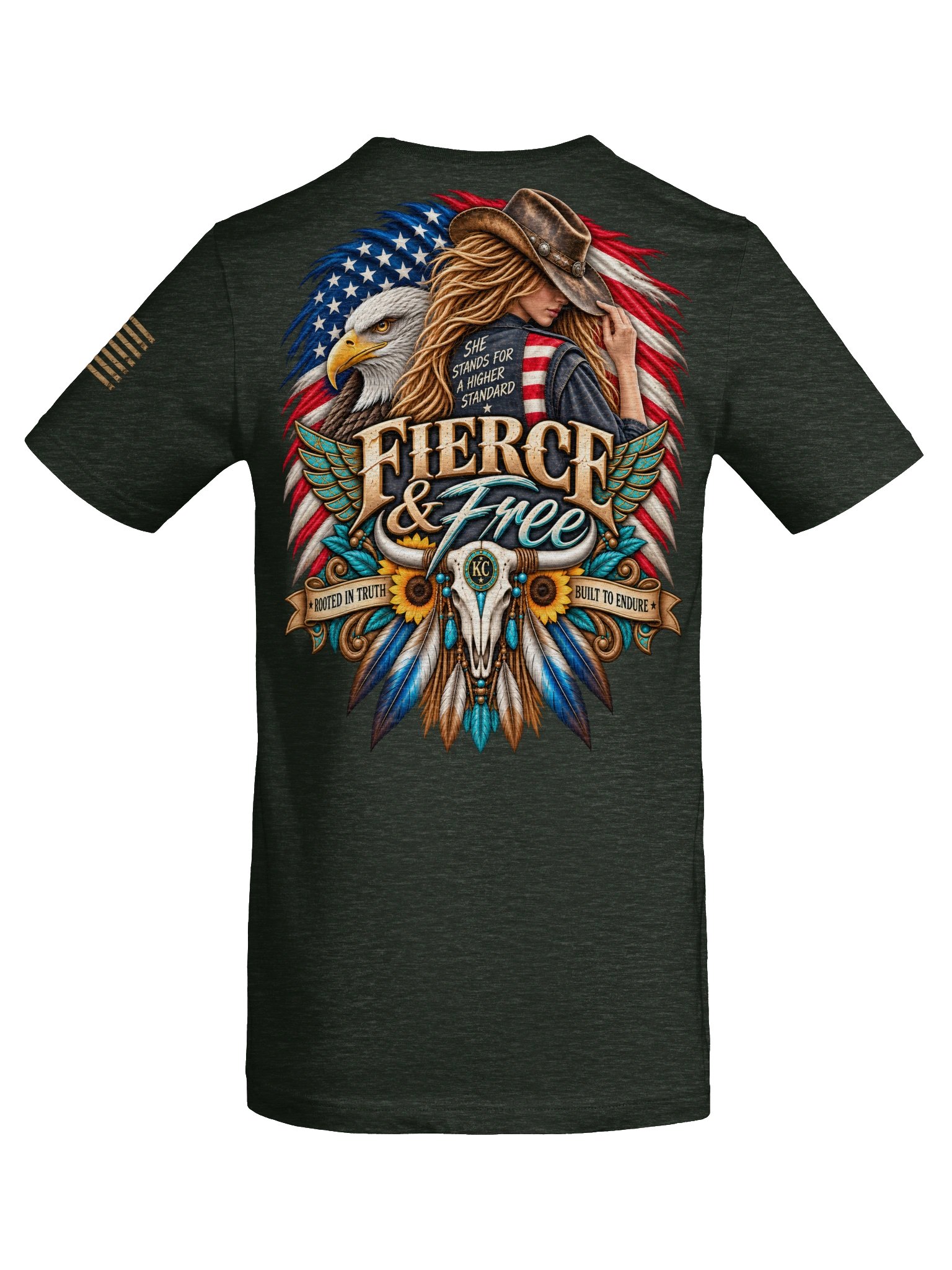 Women’s Fierce & Free Western Eagle Graphic T-Shirt product image (12)