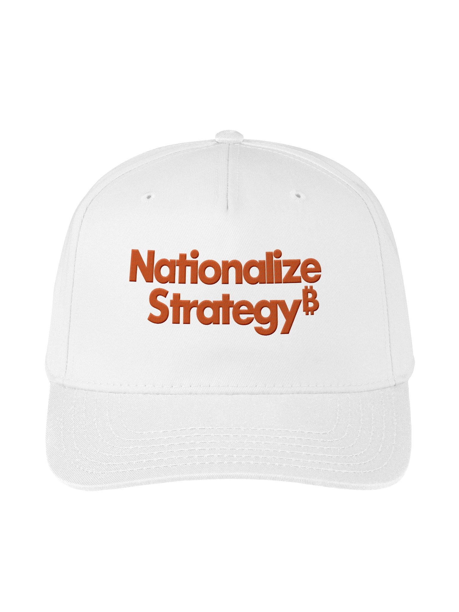 Nationalize Strategy Embroidered Hat - White product image (1)
