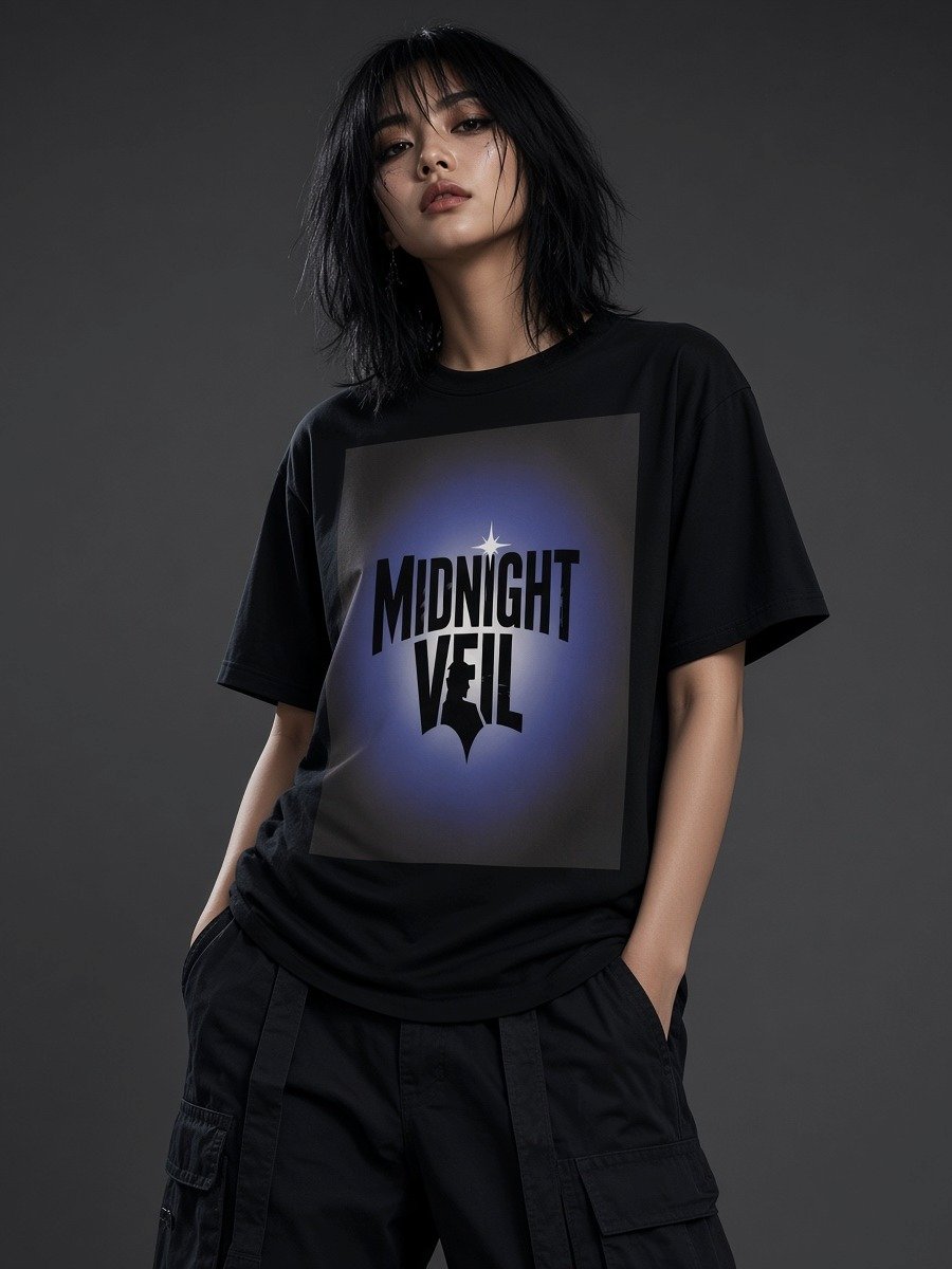 Midnight Veil Emblem Premium Heavyweight Tee product image (1)