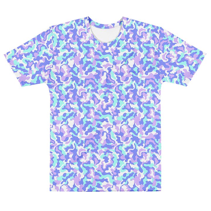Colorful Camouflage Men’s Crew Neck T-Shirt product image (1)