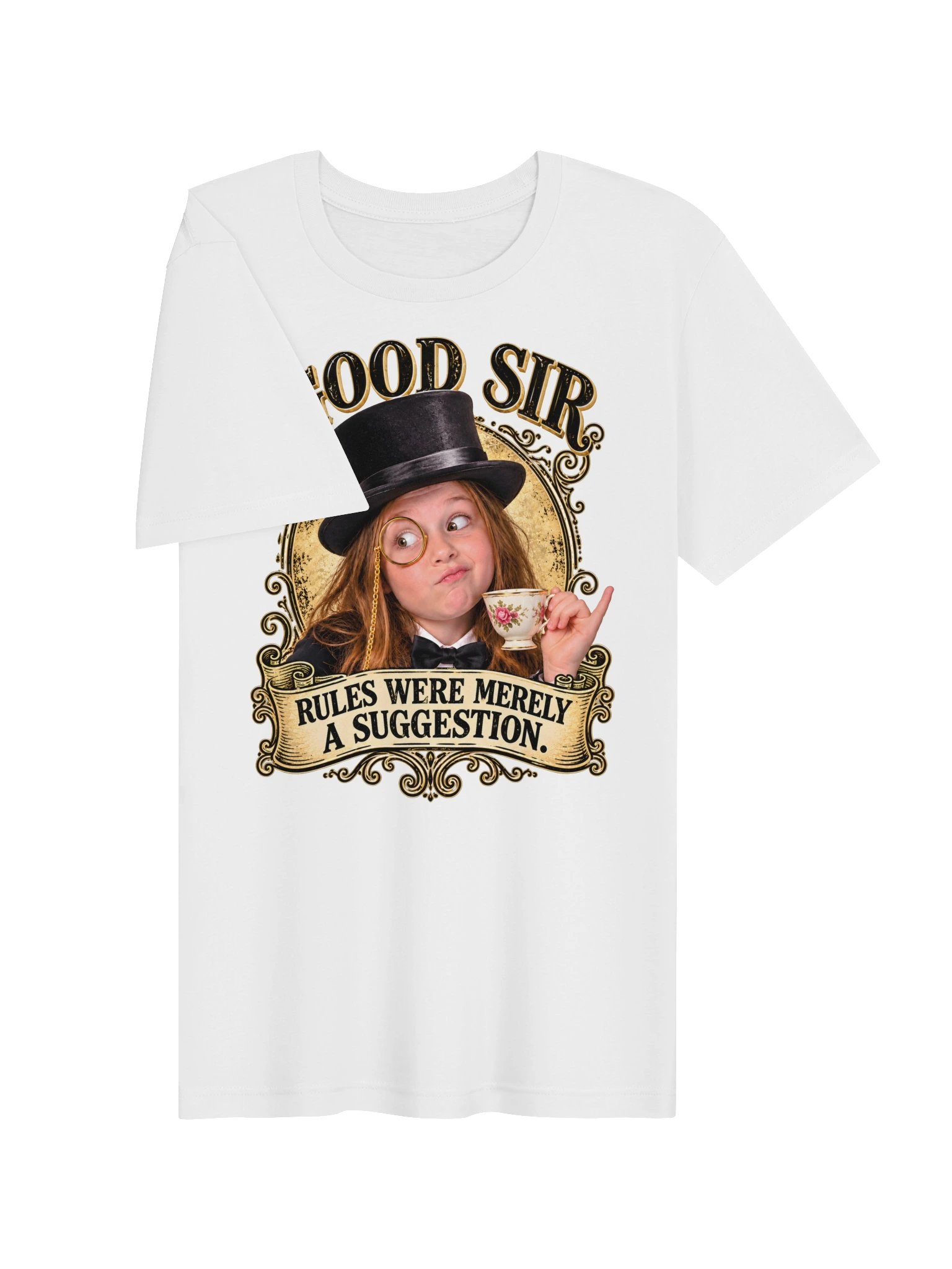 Good Sir Victorian Tea-Time Mischief T-Shirt product image (7)