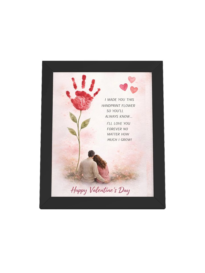 Forever Love Handprint Flower – Timeless Valentine’s Day Wall Art product image (10)