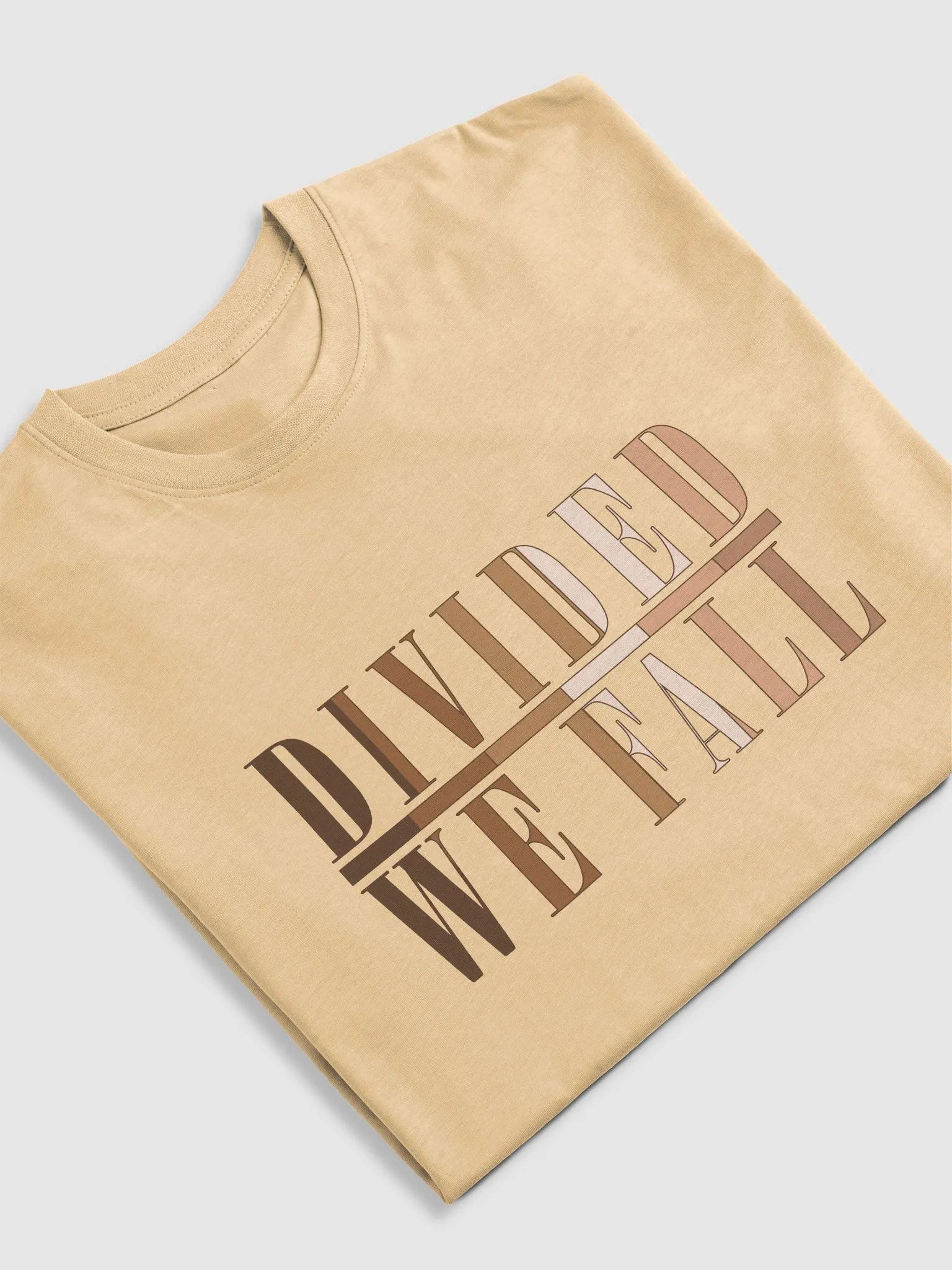 Divided We Fall - Skin Colour Two - Cotton Heritage Men's Premium Heavyweight Tee product image (3)