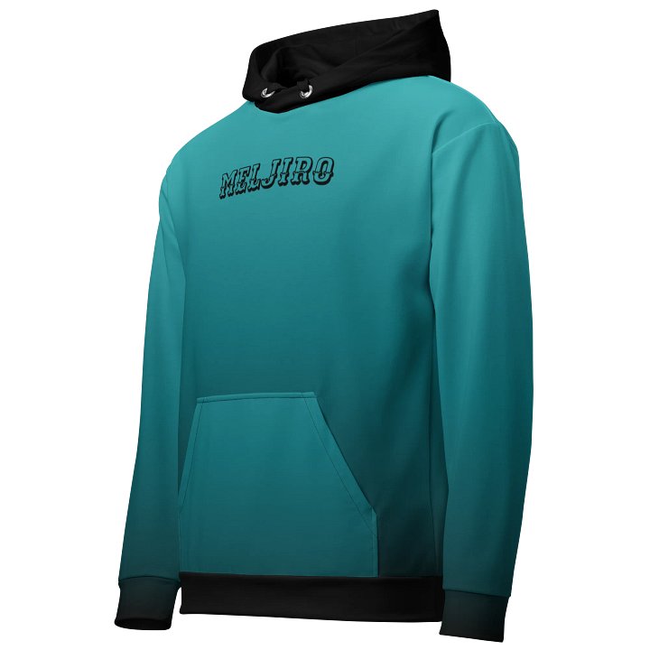 Meljiro Cyan Gradient NLE Hoodie – Fresh Color, Fierce Energy product image (2)