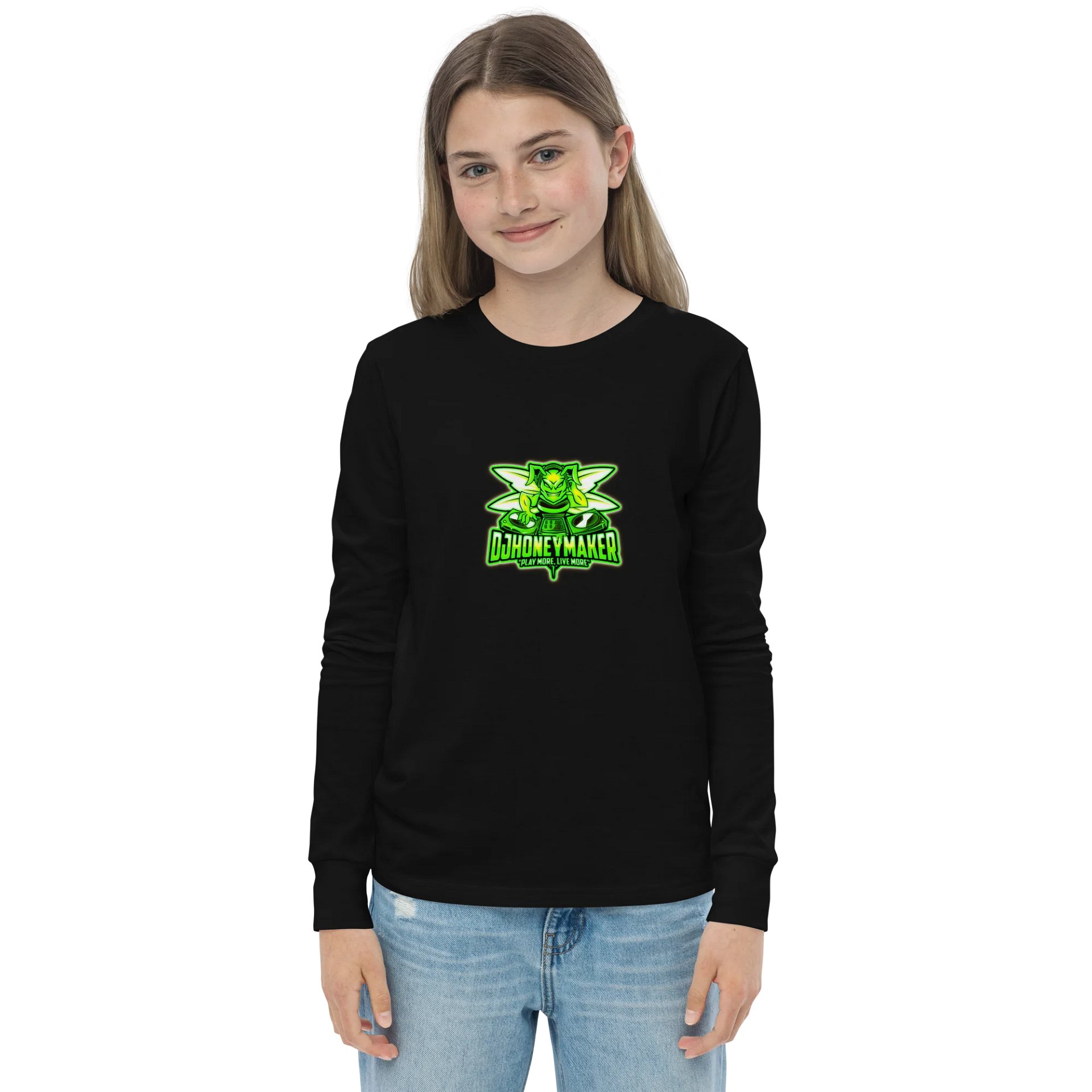 Neon Logo Youth Long Sleeve T-Shirt product image (7)