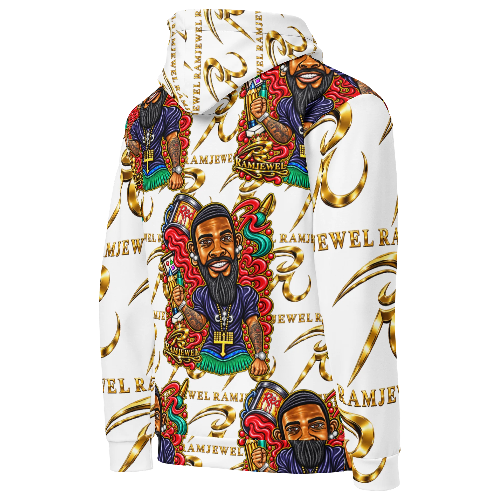 RamJewEL’s Caricature Pattern Hoodie product image (4)