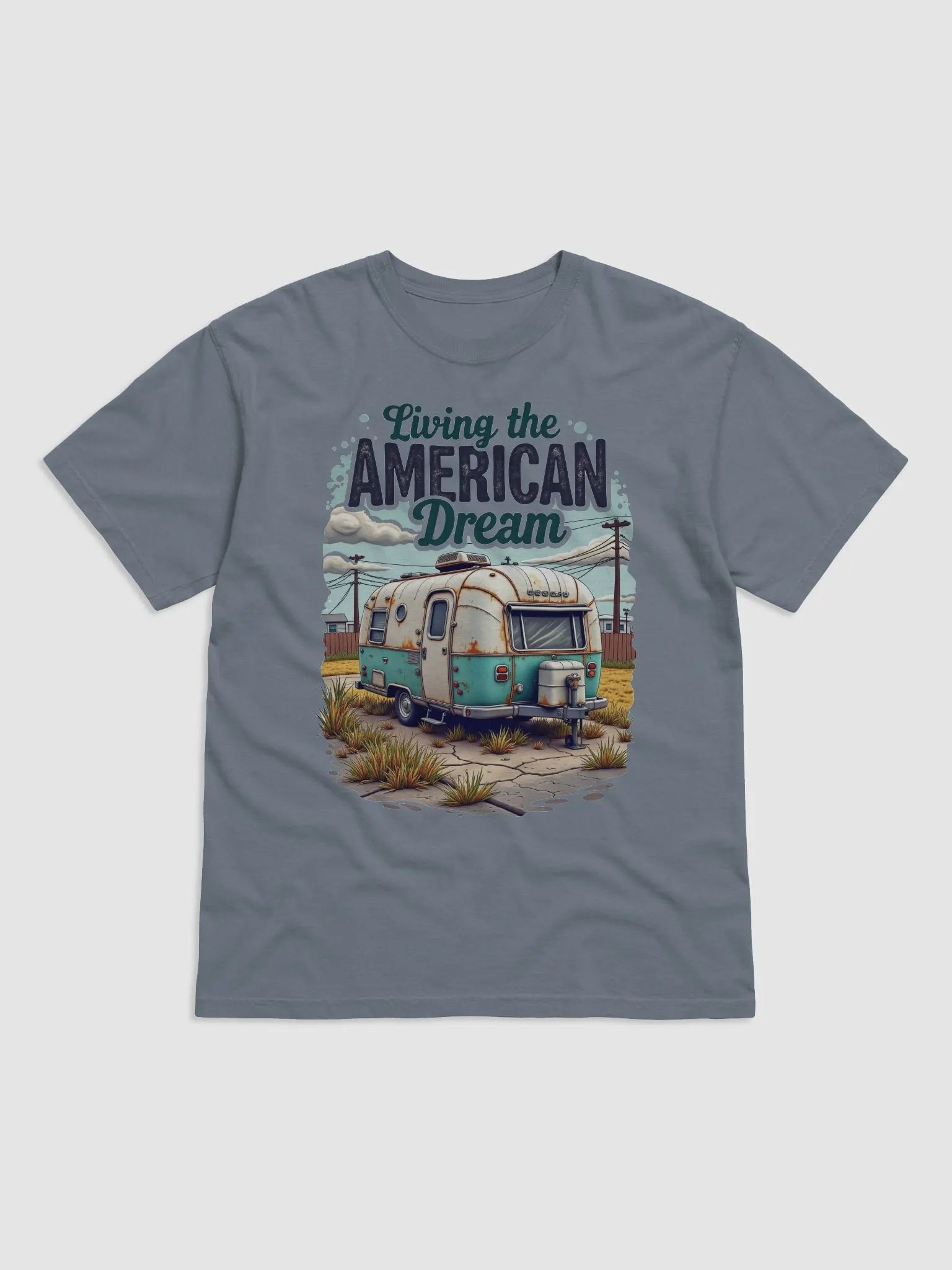 American Dream Vintage Trailer T-Shirt product image (6)