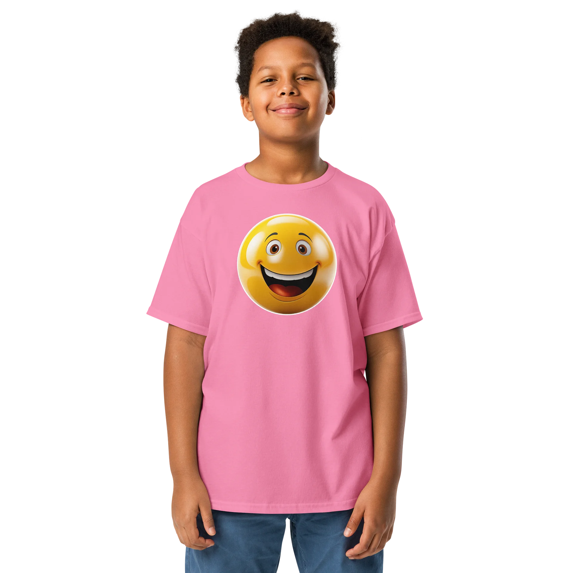 Cheerful Smiley Face Youth Tee product image (4)