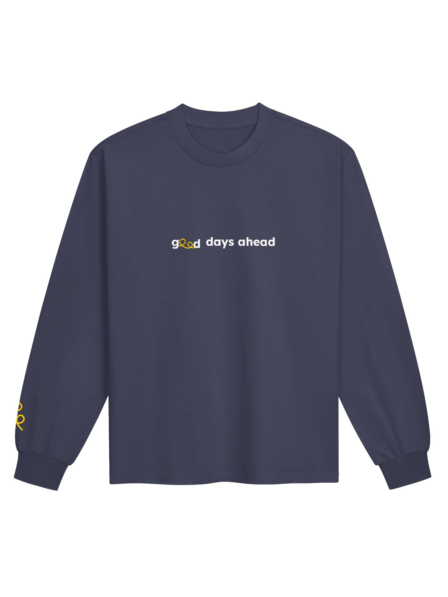 Good Days Ahead | Embroidered Heavyweight Long-Sleeve Tee product image (2)