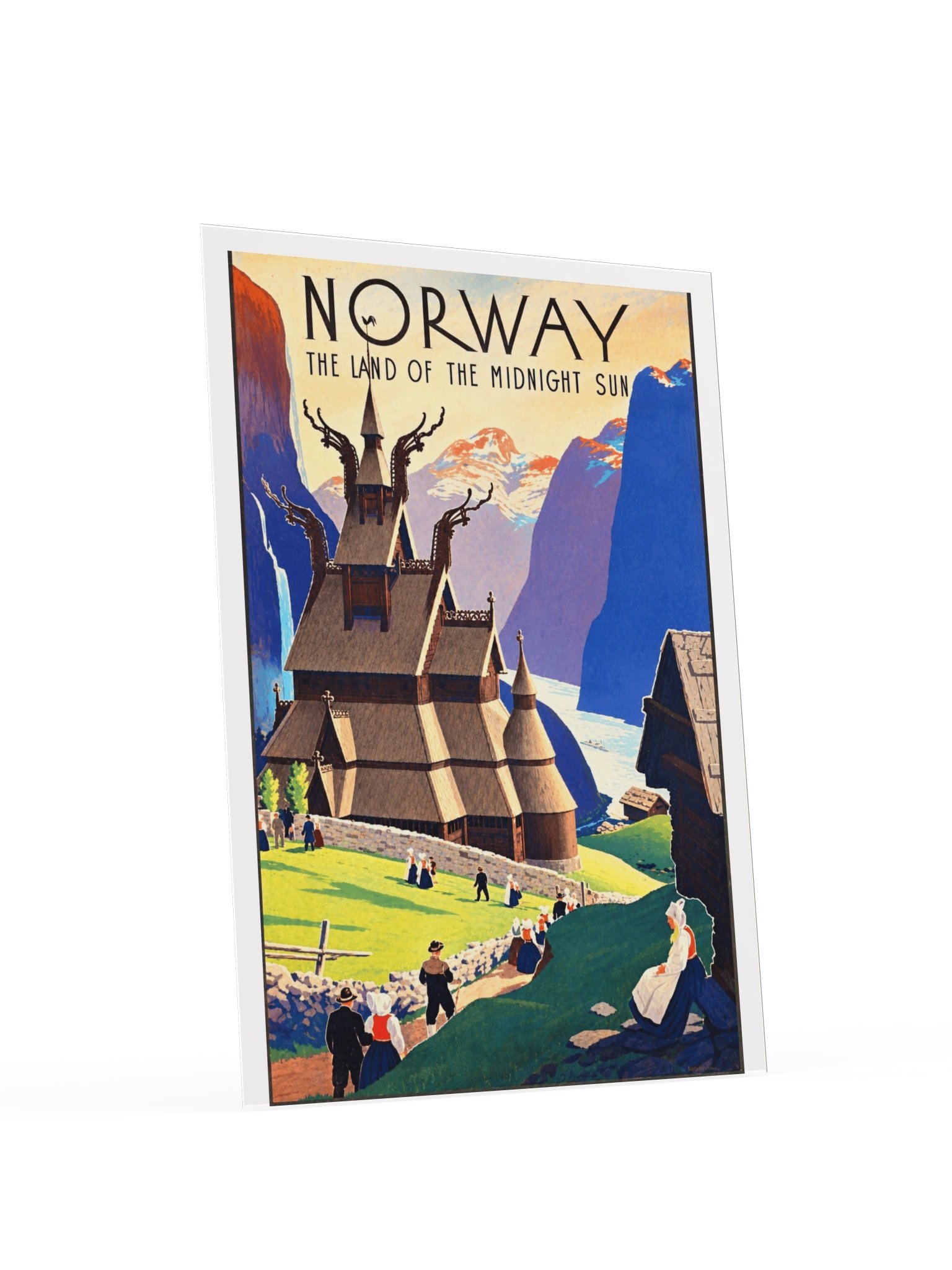 Norway Midnight Sun Vintage Travel Poster product image (23)