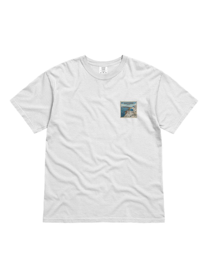Vintage Santorini, Greece Travel Stamp Comfort Colors T-Shirt product image (1)