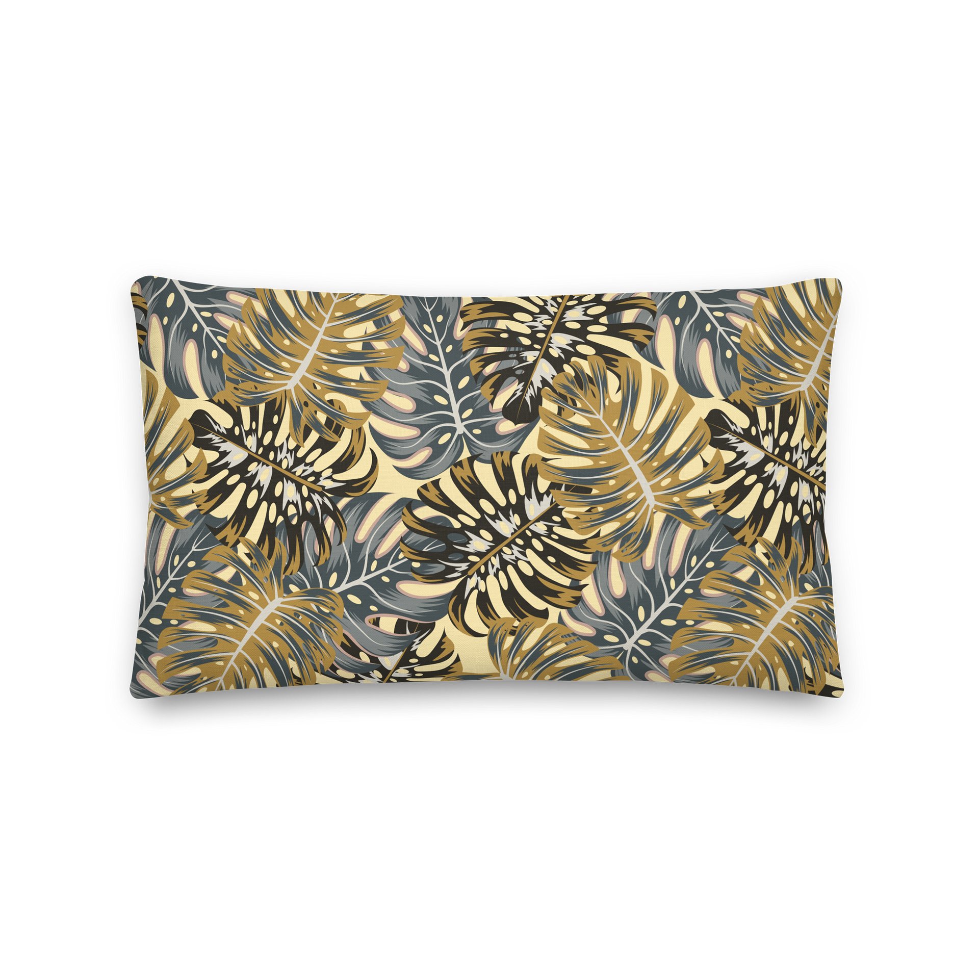 Elegant Golden Palm Leaves Premium Pillow Design product image (2)