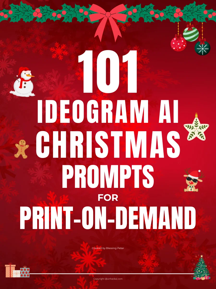 101 Ideogram Ai Christmas Prompts for Print on Demand product image (1)