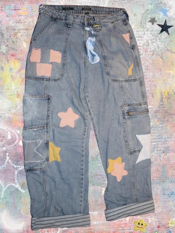 Pastel Patchwork Jeans product image (1)