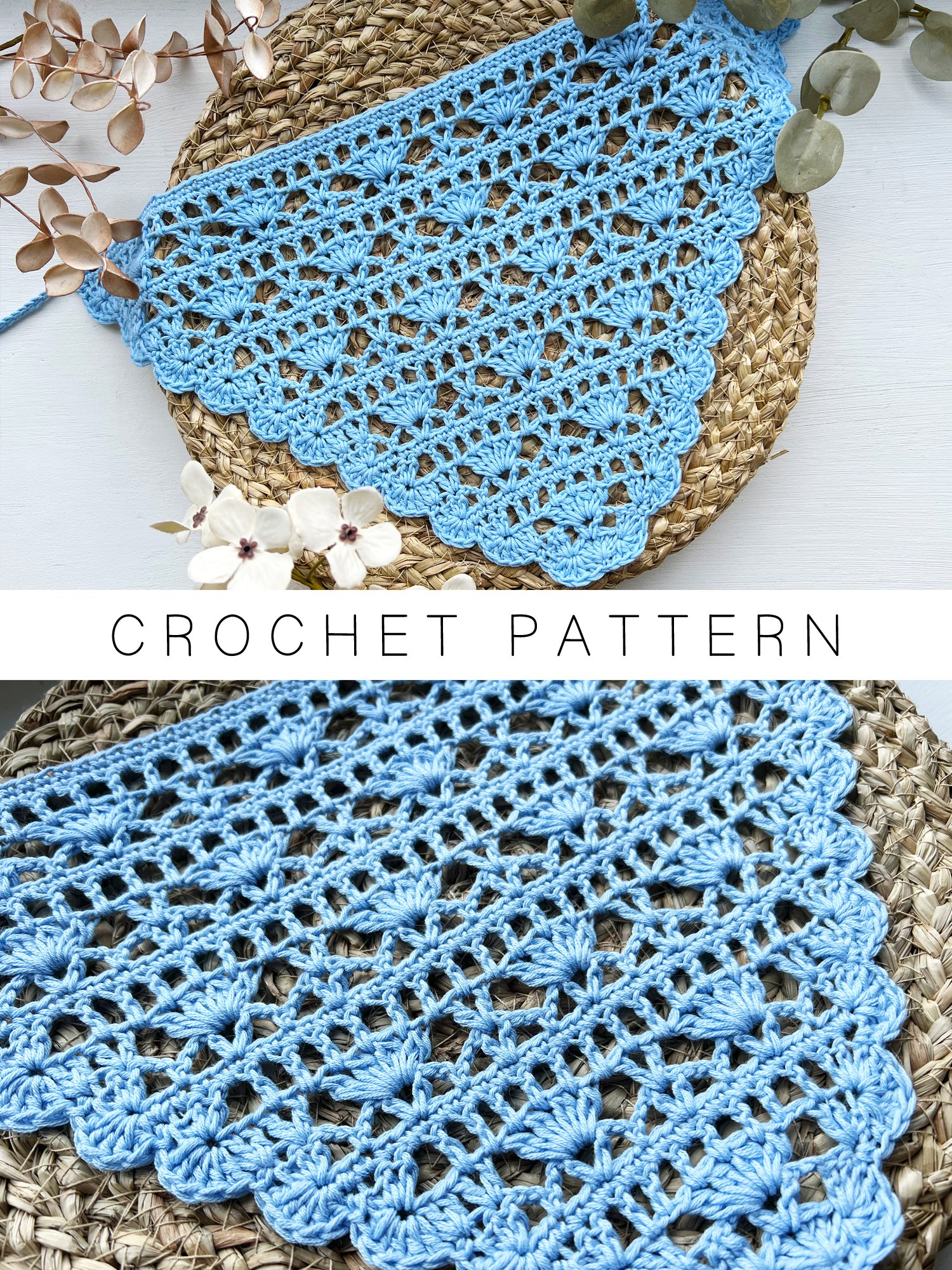 Crochet Pattern: Beach Shells Bandana V2 product image (1)