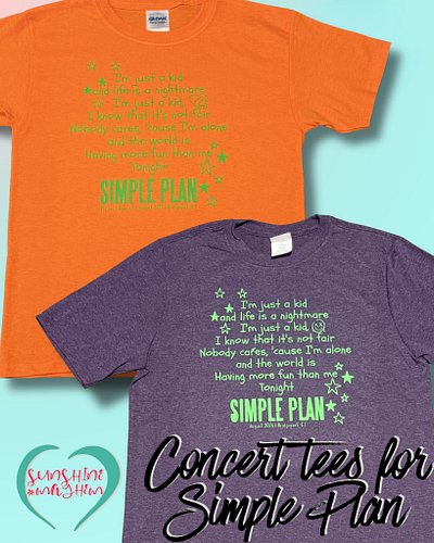 When your kids are going to a concert (obviously with us) - it’s only fair that they have cool custom shirts. And yes - they ...
