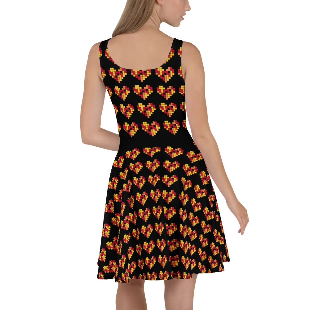 Pixel Art Hearts Dress 8-Bit Retro product image (3)