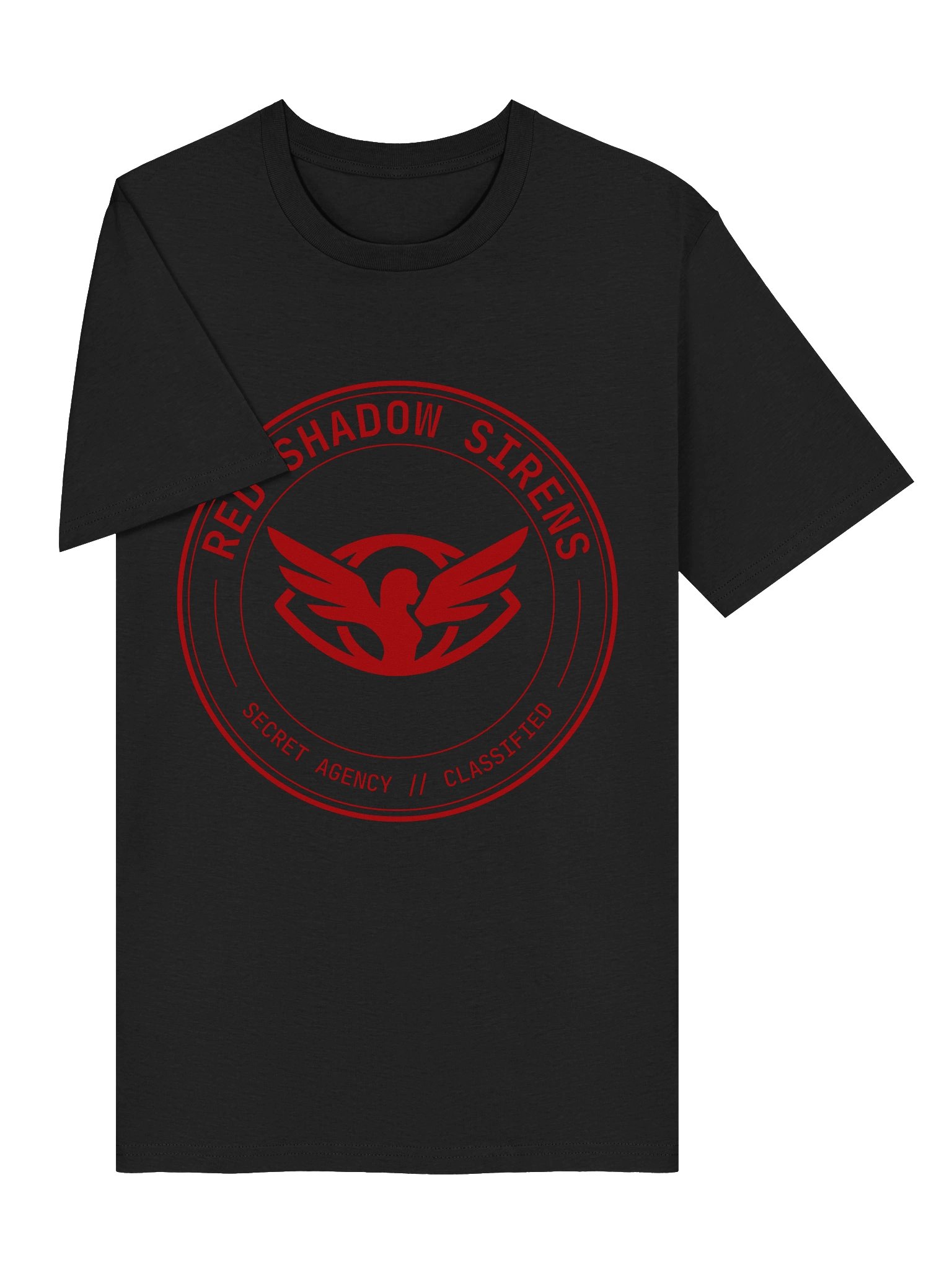 Organic cotton t-shirt (agency roundel logo, red) product image (5)