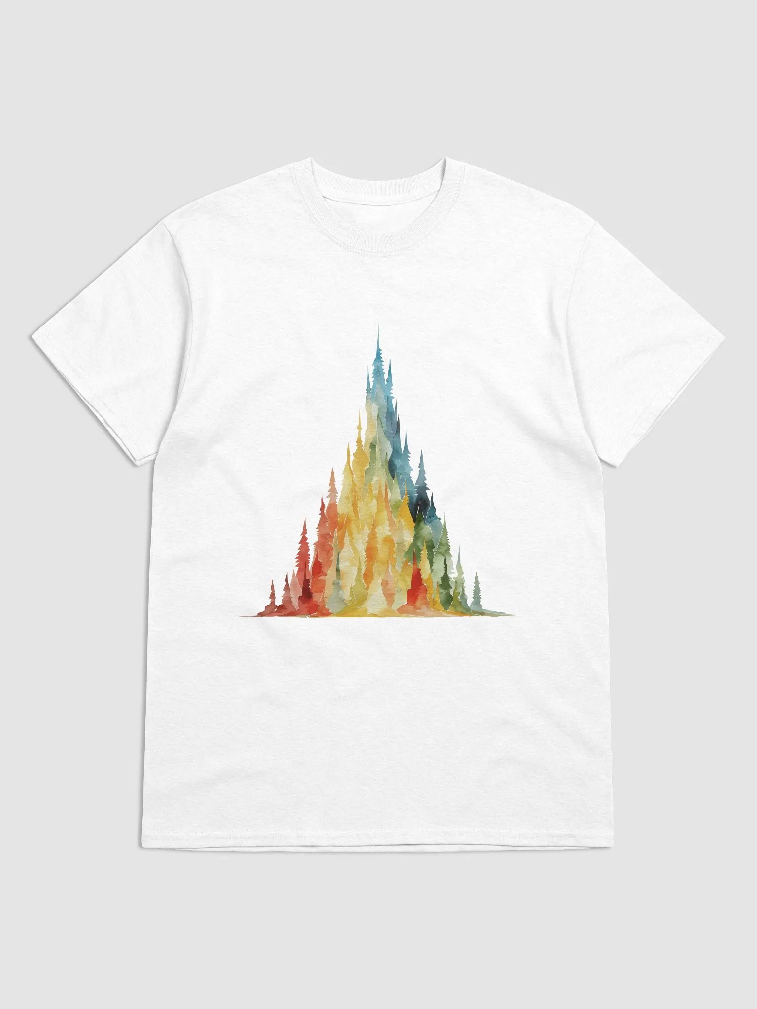 Multicolor trees assembled to make a Christmas tree product image (1)