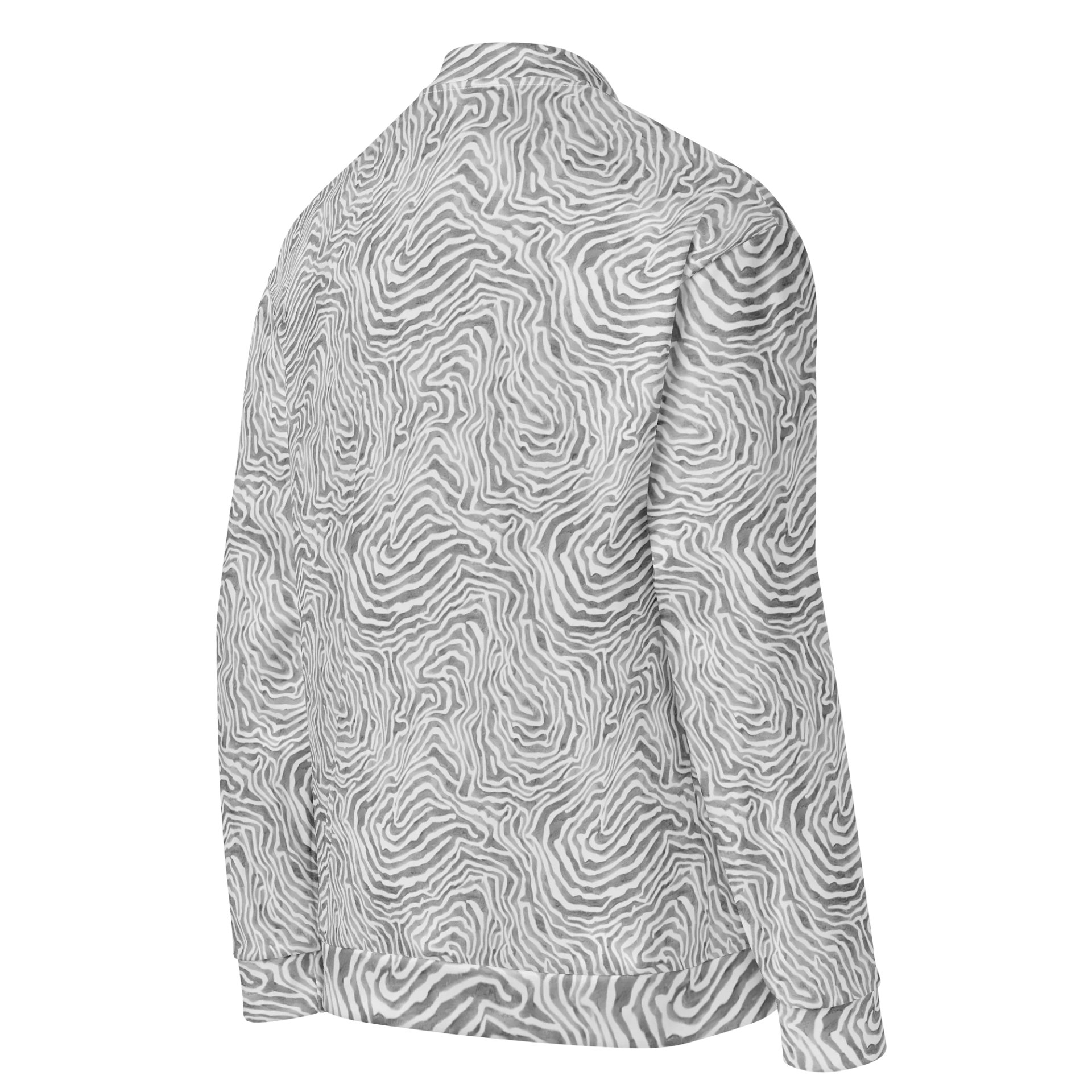 Light Grey Snake Bomber Jacket product image (4)