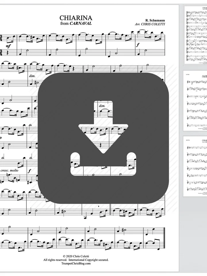Duet: Schumann's "Chiarina" from CARNAVAL product image (1)