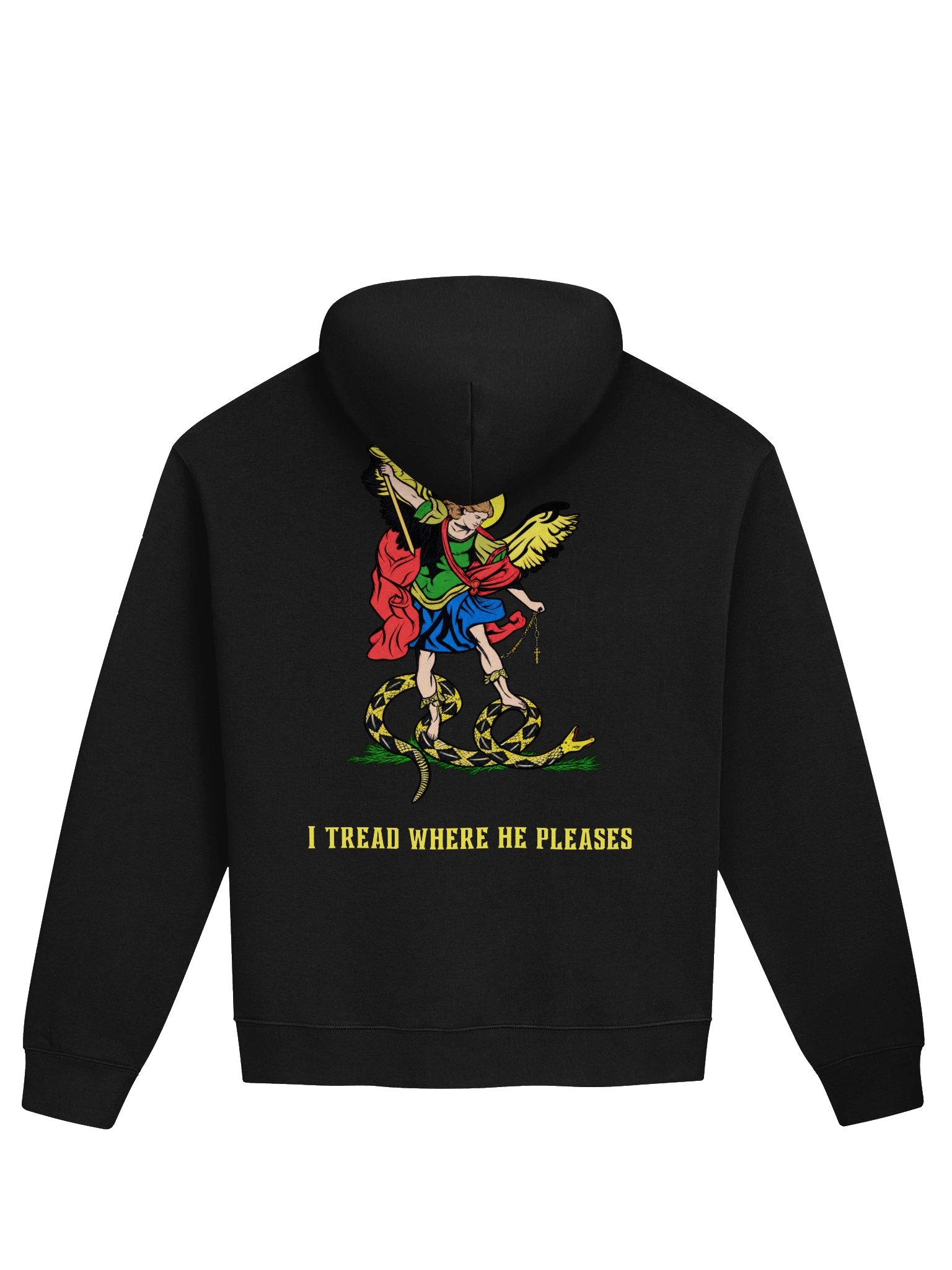 Saint Michael 'I tread where He pleases' - Oversized Hoodie product image (1)