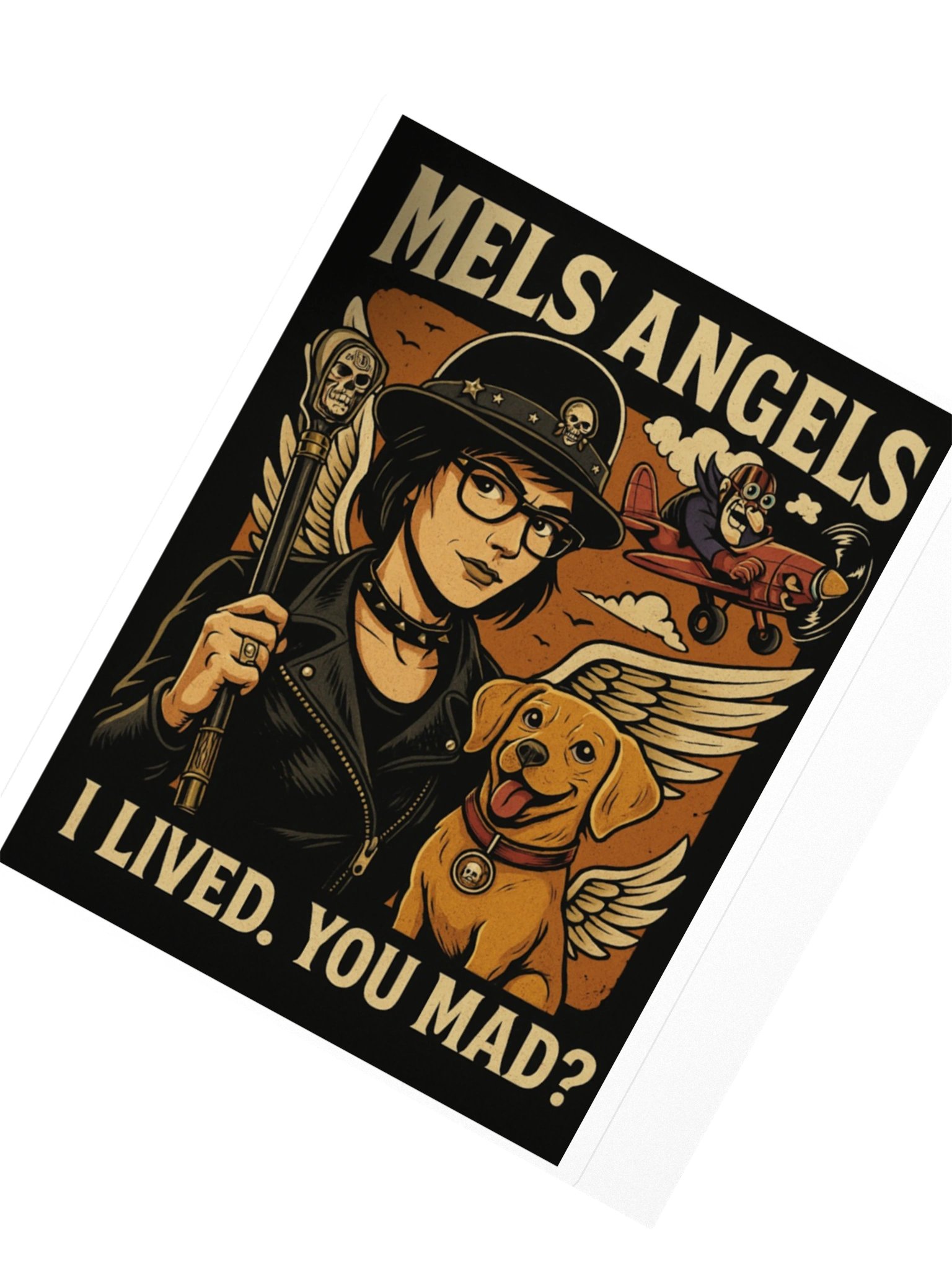 “I Lived. You Mad?” Vinyl Sticker – Mel’s Angels Edition product image (2)