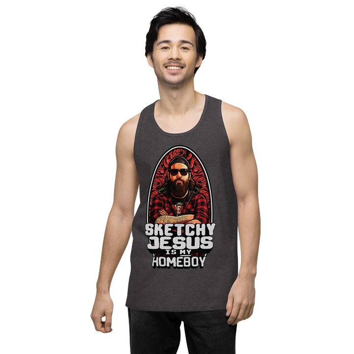 "Sketchy Jesus Is My Homeboy" Tank Top product image (2)