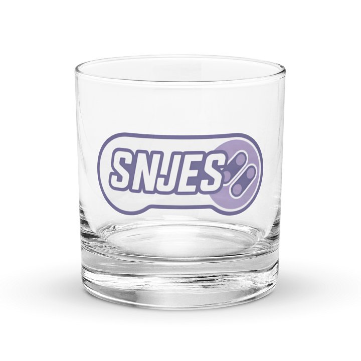 Retro SNJES Controller Rocks Glass product image (1)