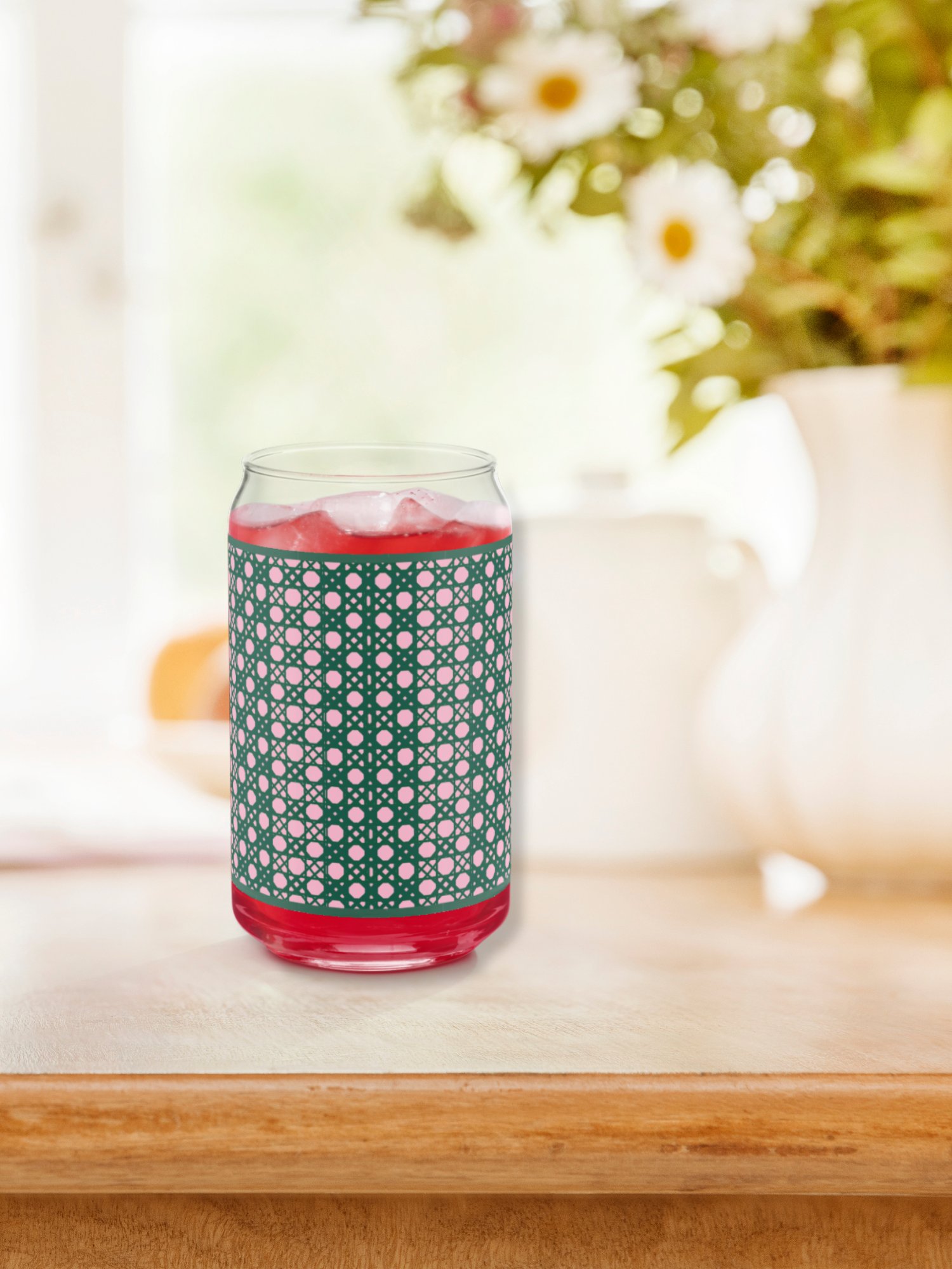 Verdant Garden Monogram A Can-Shaped Glass product image (8)