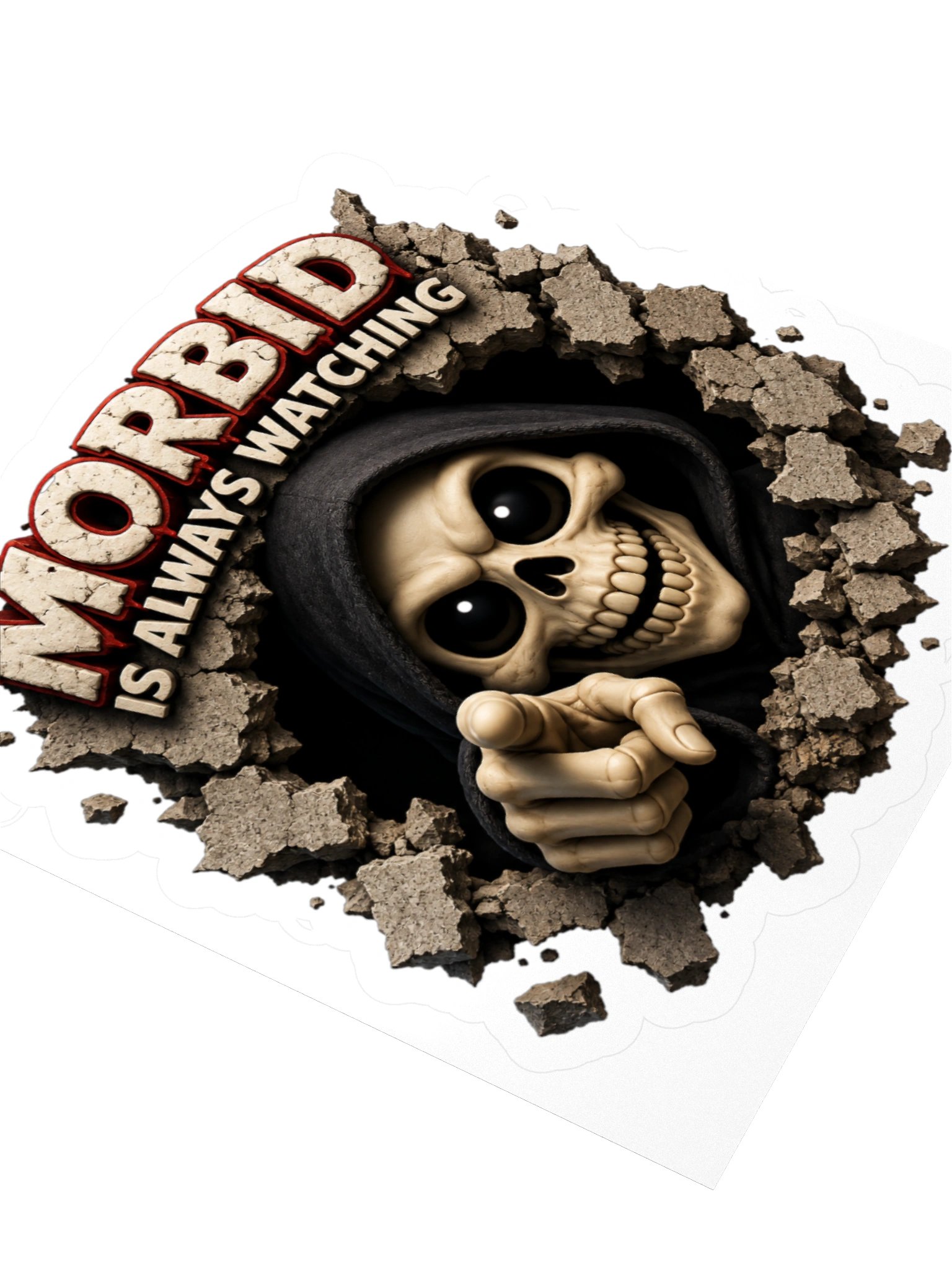 ''Morbid is Watching 2.0'' Kiss Cut Stickers product image (2)