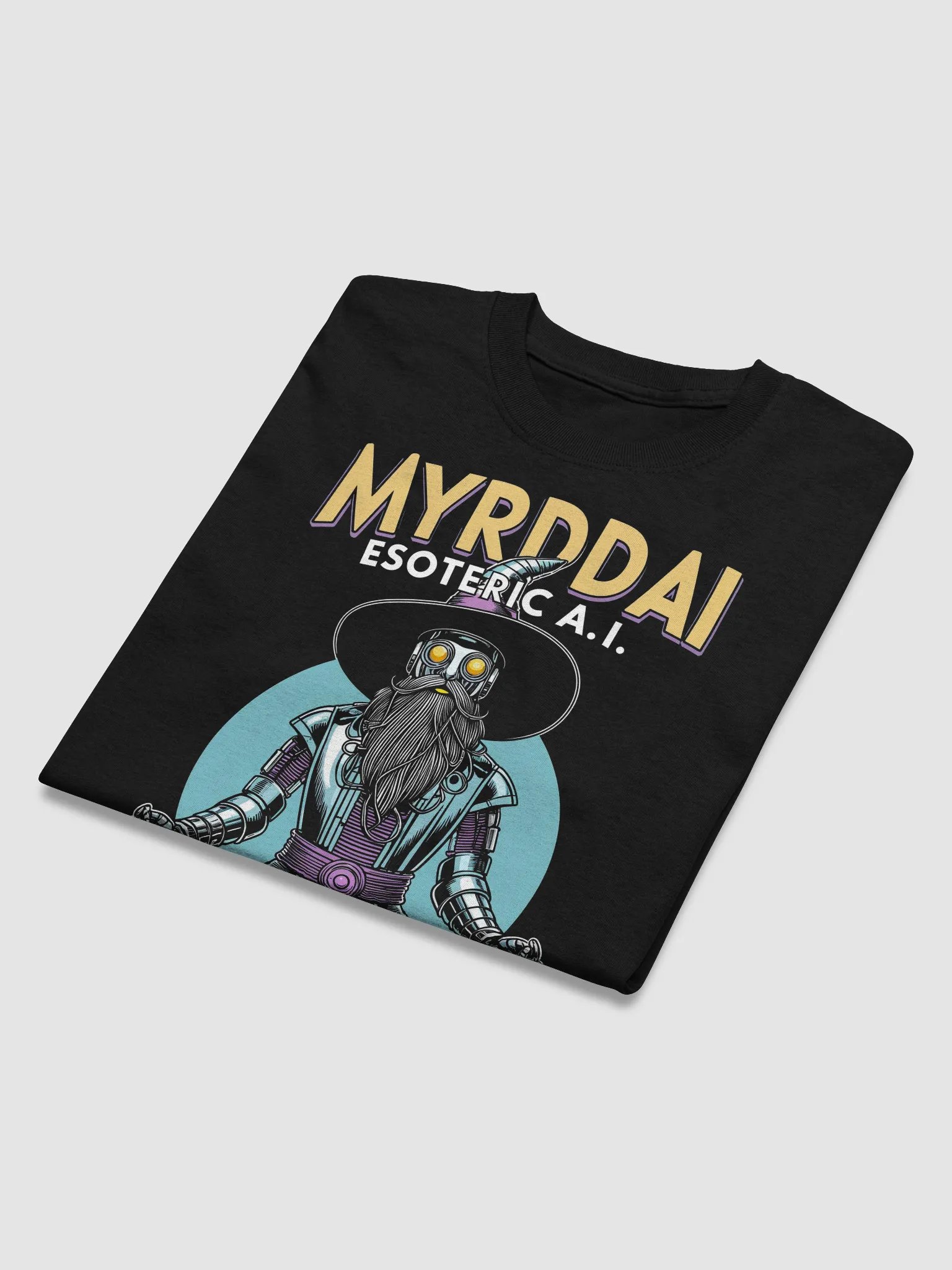 MYRDDAI: Esoteric A.I. Basic Unisex Tee with Back Logo product image (4)