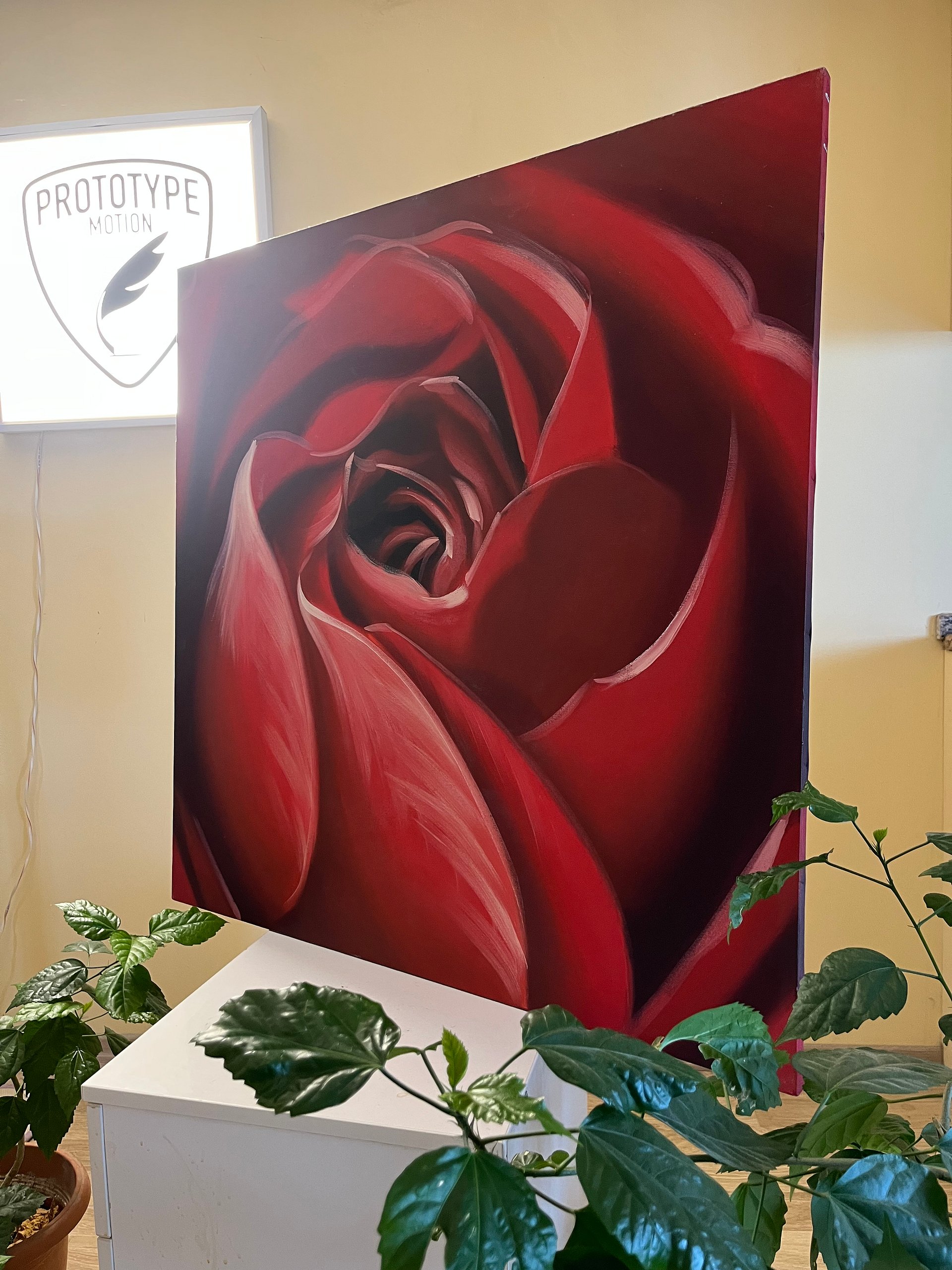 Red Rose Oil On Canvas product image (1)