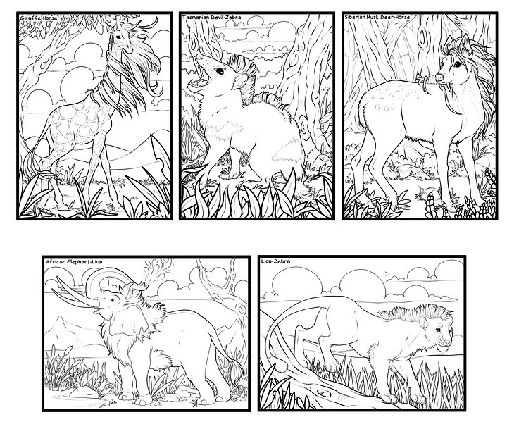 Alternate Evolution: The Mane Event Coloring Book product image (2)