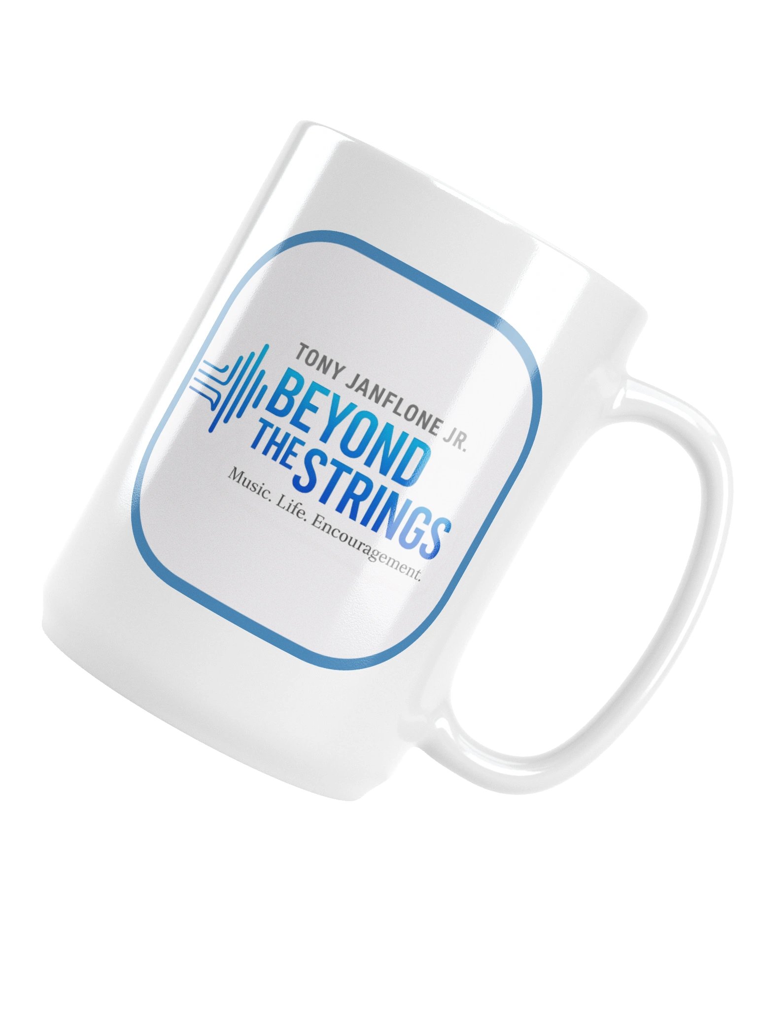 Beyond the Strings – Proverbs 4:25 Mug WHITE product image (5)
