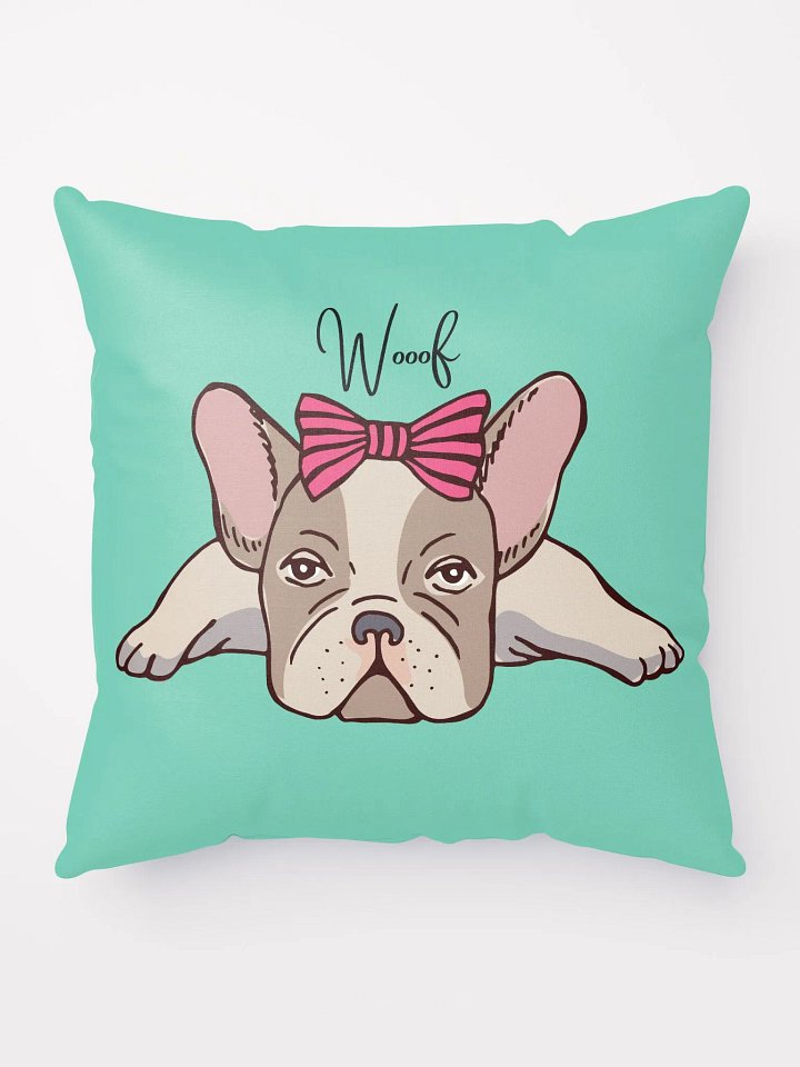 Girly French Bulldog Pillow product image (1)