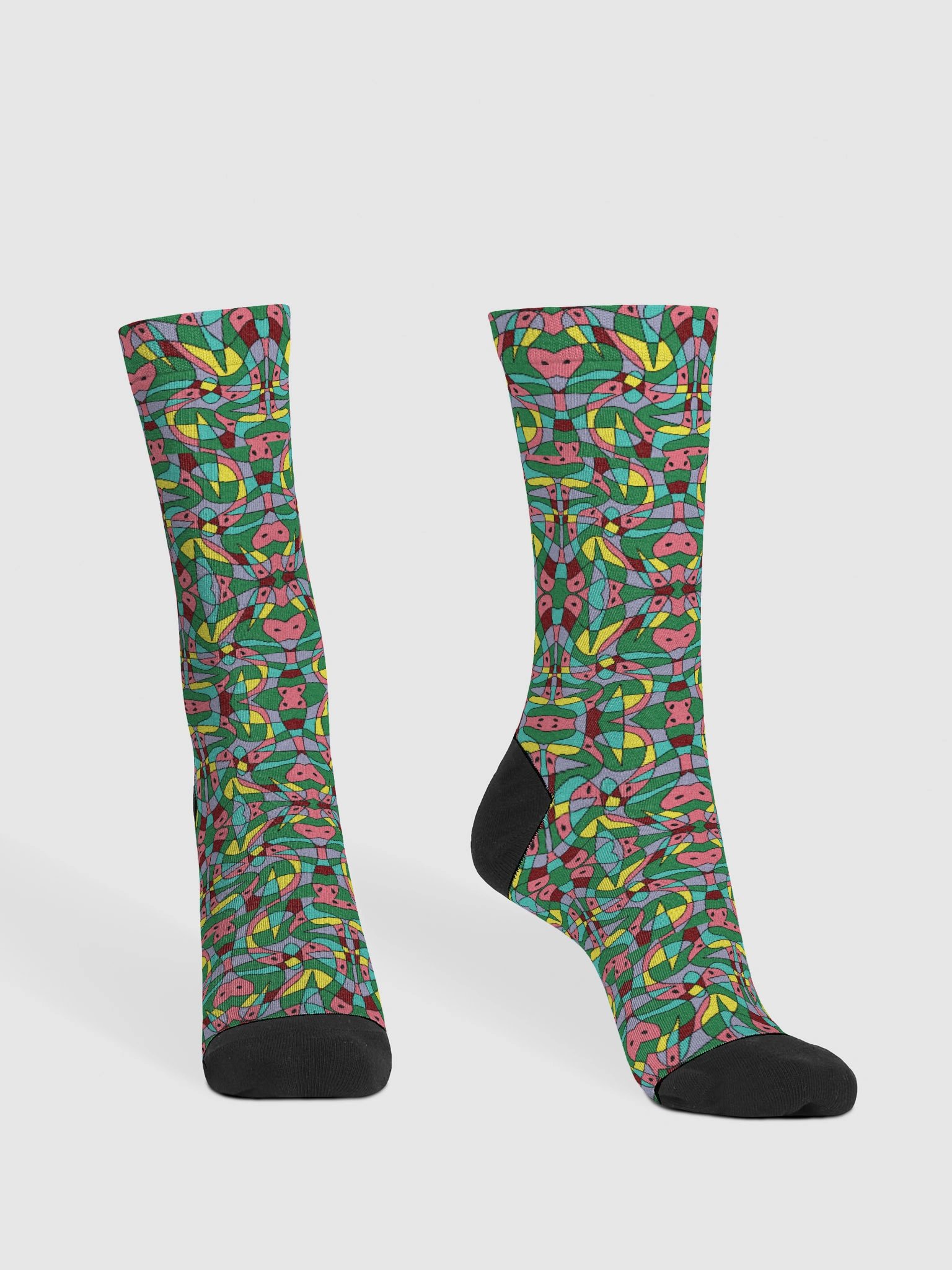 Watermelon Bloom – Sustainable Premium Crew Socks product image (3)