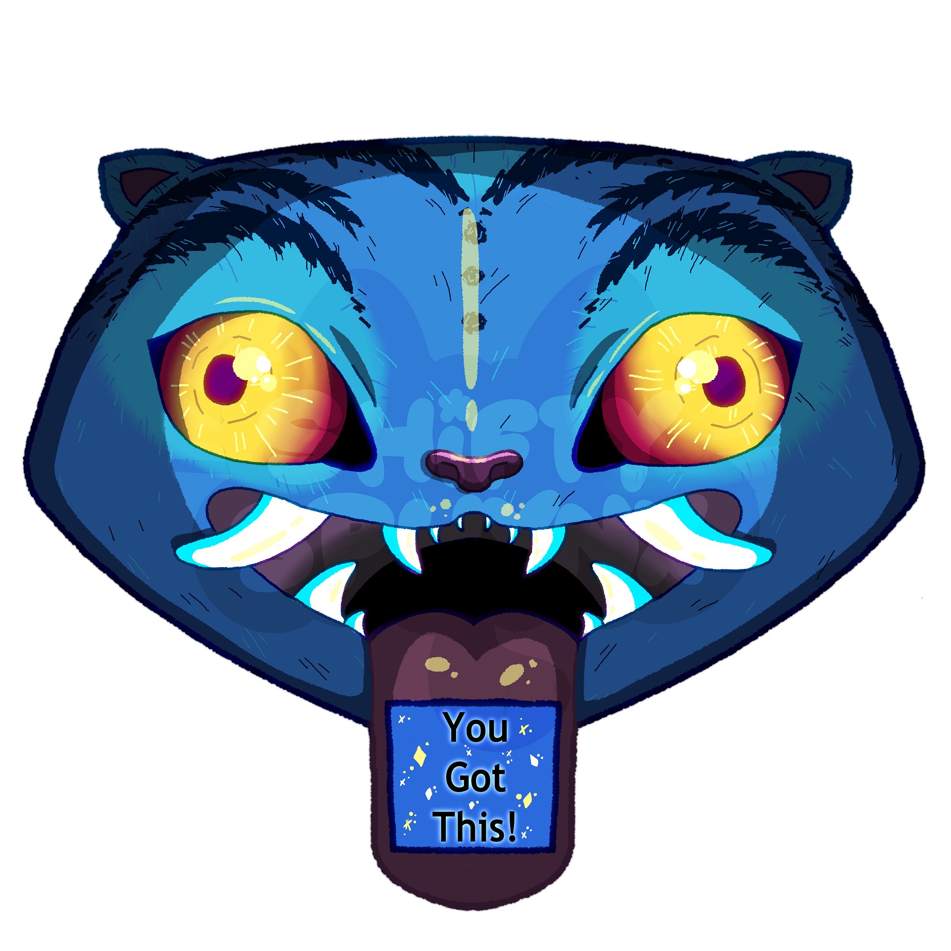 Silly Tiger Glossy Stickers product image (2)