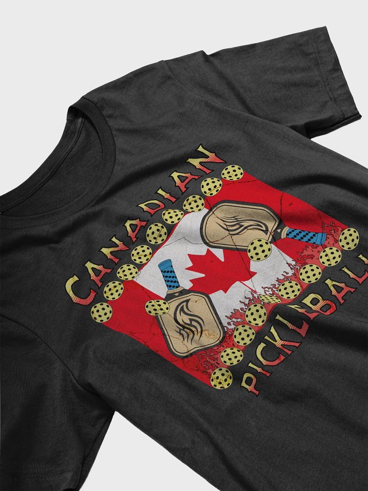 Canadian Flag Pickleball Vintage Tee product image (2)